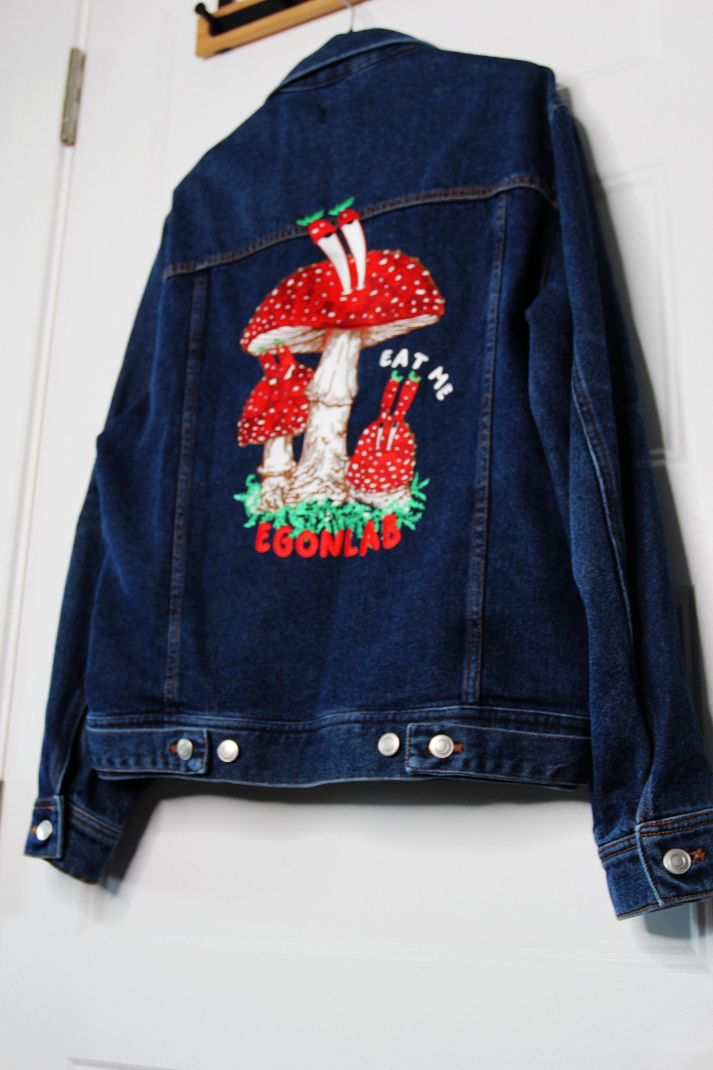 Egon Lab BNWT SS23 EGONLAB "WONDERLAND" EAT ME DENIM JACKET S Size US S / EU 44-46 / 1 - 7 Thumbnail