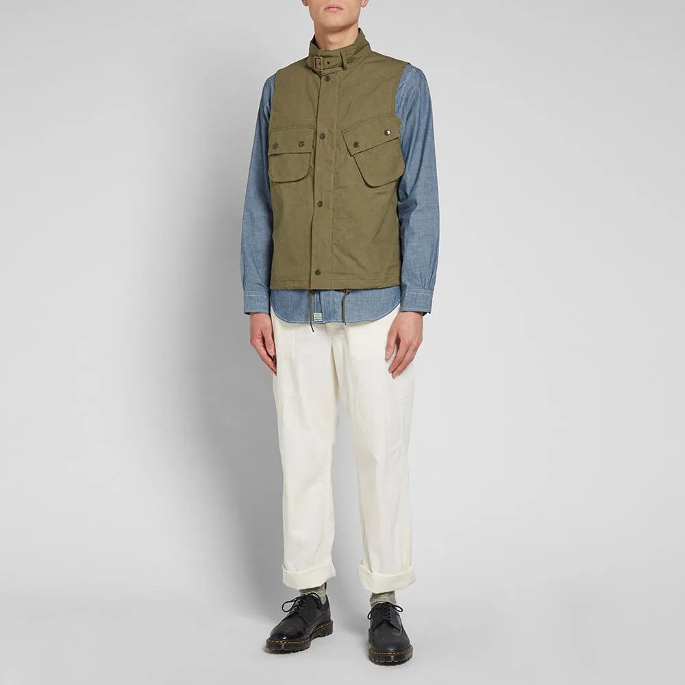 Engineered Garments Barbour x Engineered Garments Arthur Gilet Jacket Green Grailed