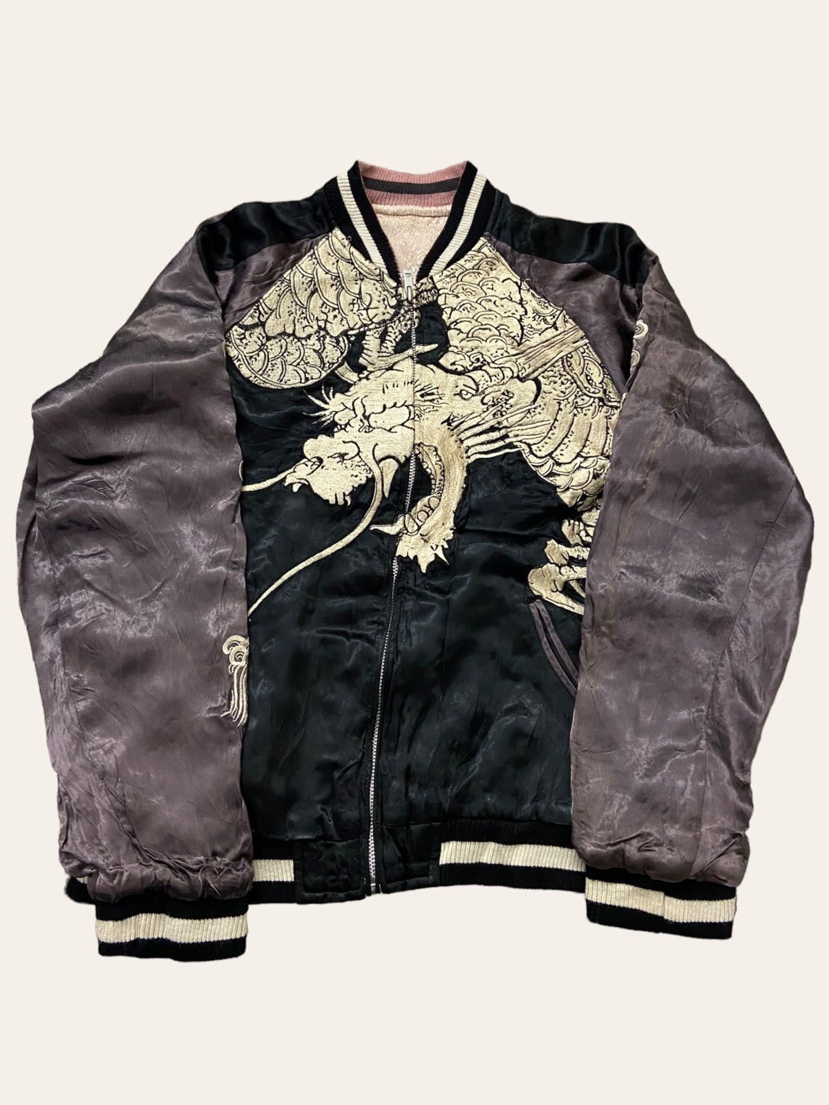 image of Archival Clothing x Sukajan Souvenir Jacket Japanese Reversable True Sukajan Souvenir Jacket (Size 
