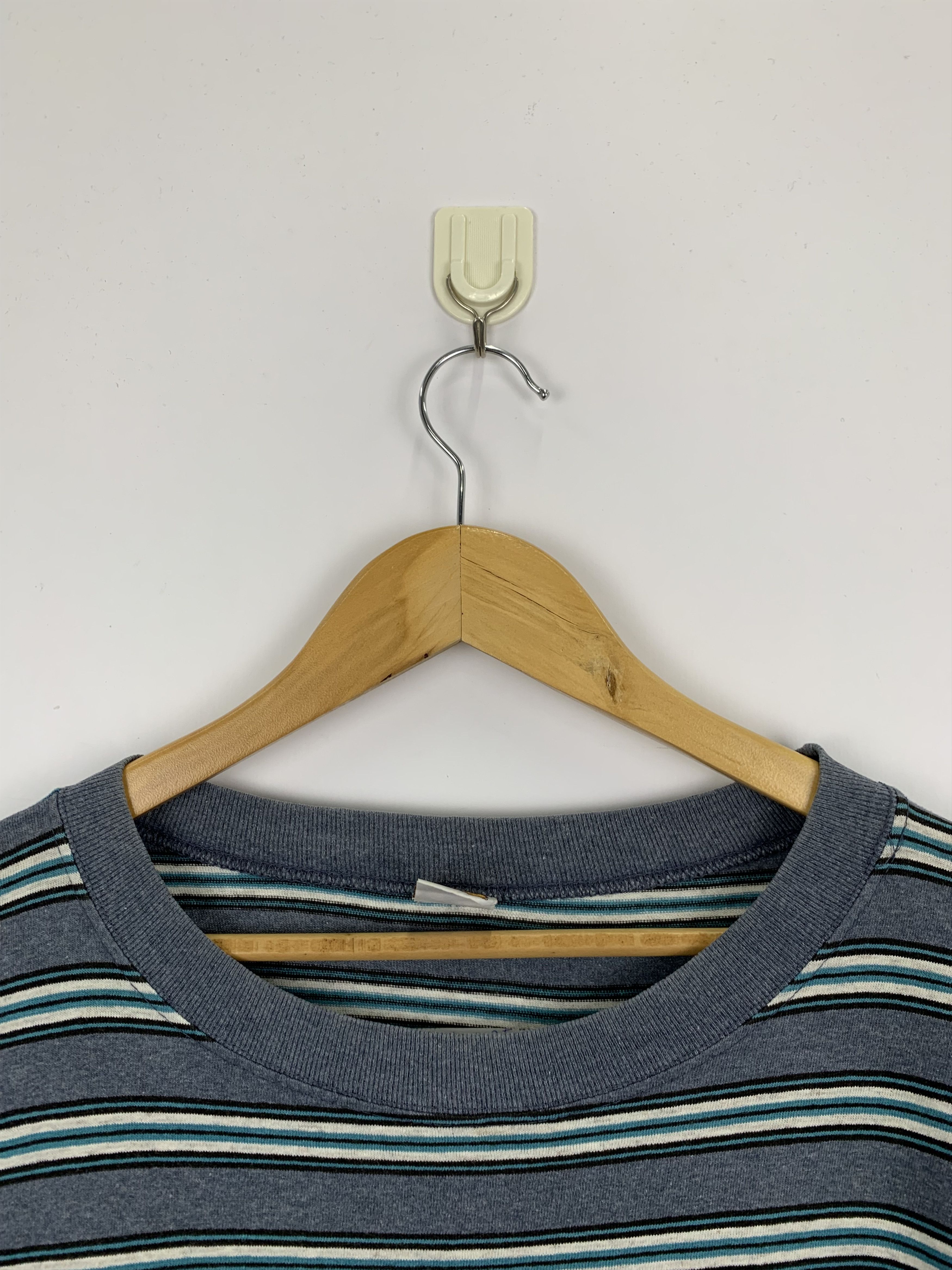 Hang Ten × Vintage Vintage 90s Hang Ten Surf Striped T Shirt TA0125 Size US XL / EU 56 / 4 - 6 Thumbnail