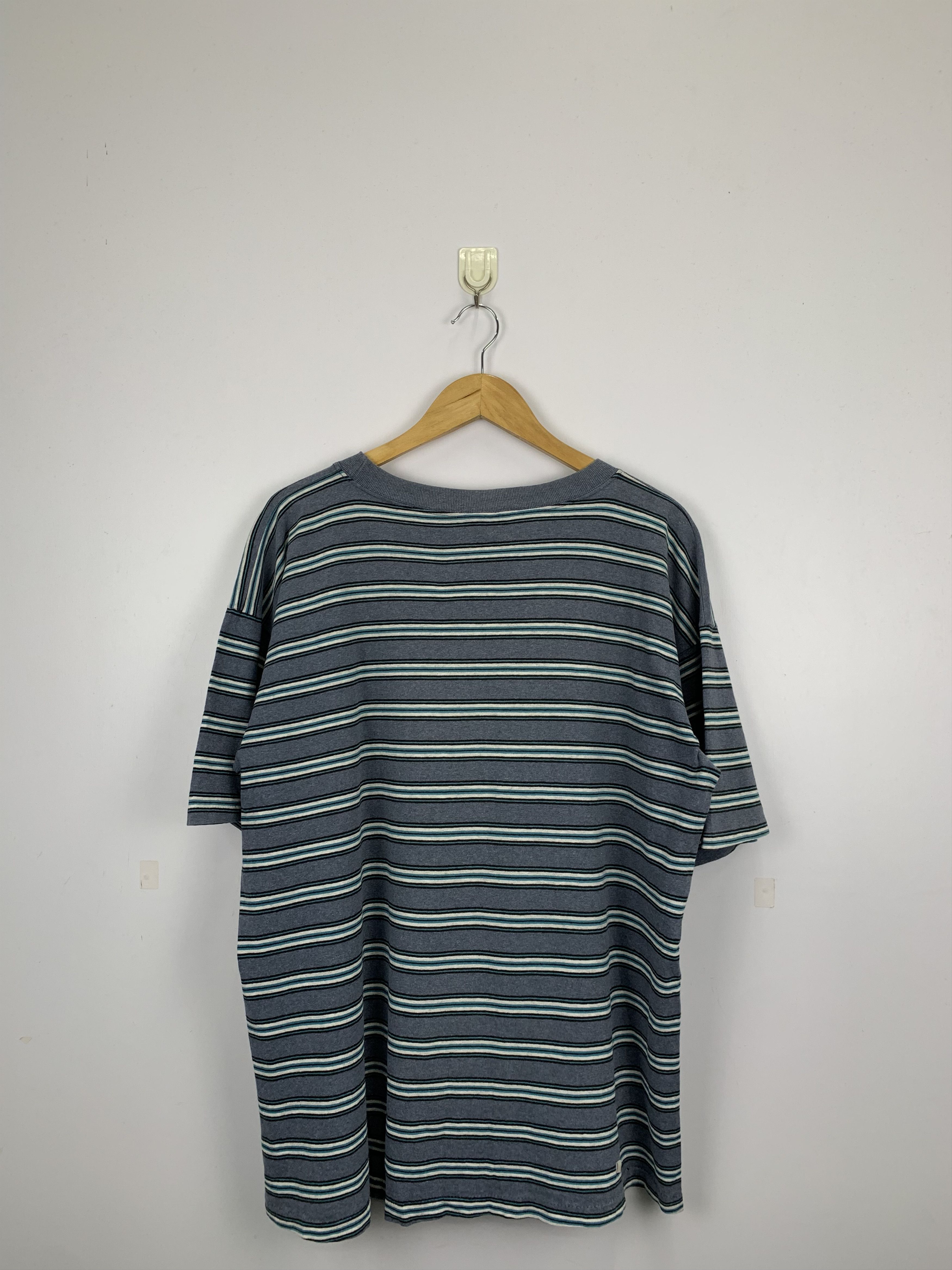 Hang Ten × Vintage Vintage 90s Hang Ten Surf Striped T Shirt TA0125 Size US XL / EU 56 / 4 - 3 Thumbnail