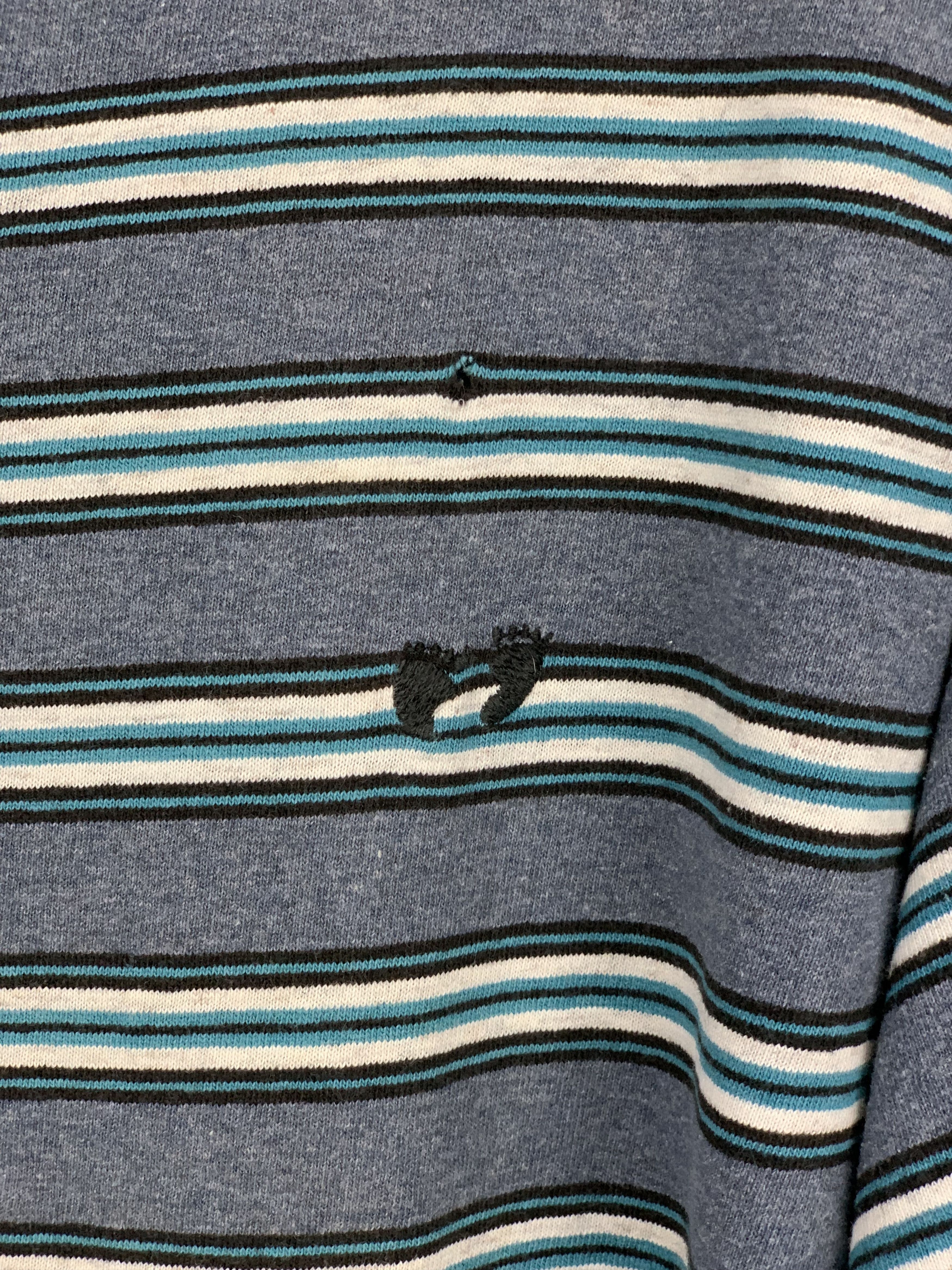 Hang Ten × Vintage Vintage 90s Hang Ten Surf Striped T Shirt TA0125 Size US XL / EU 56 / 4 - 5 Thumbnail