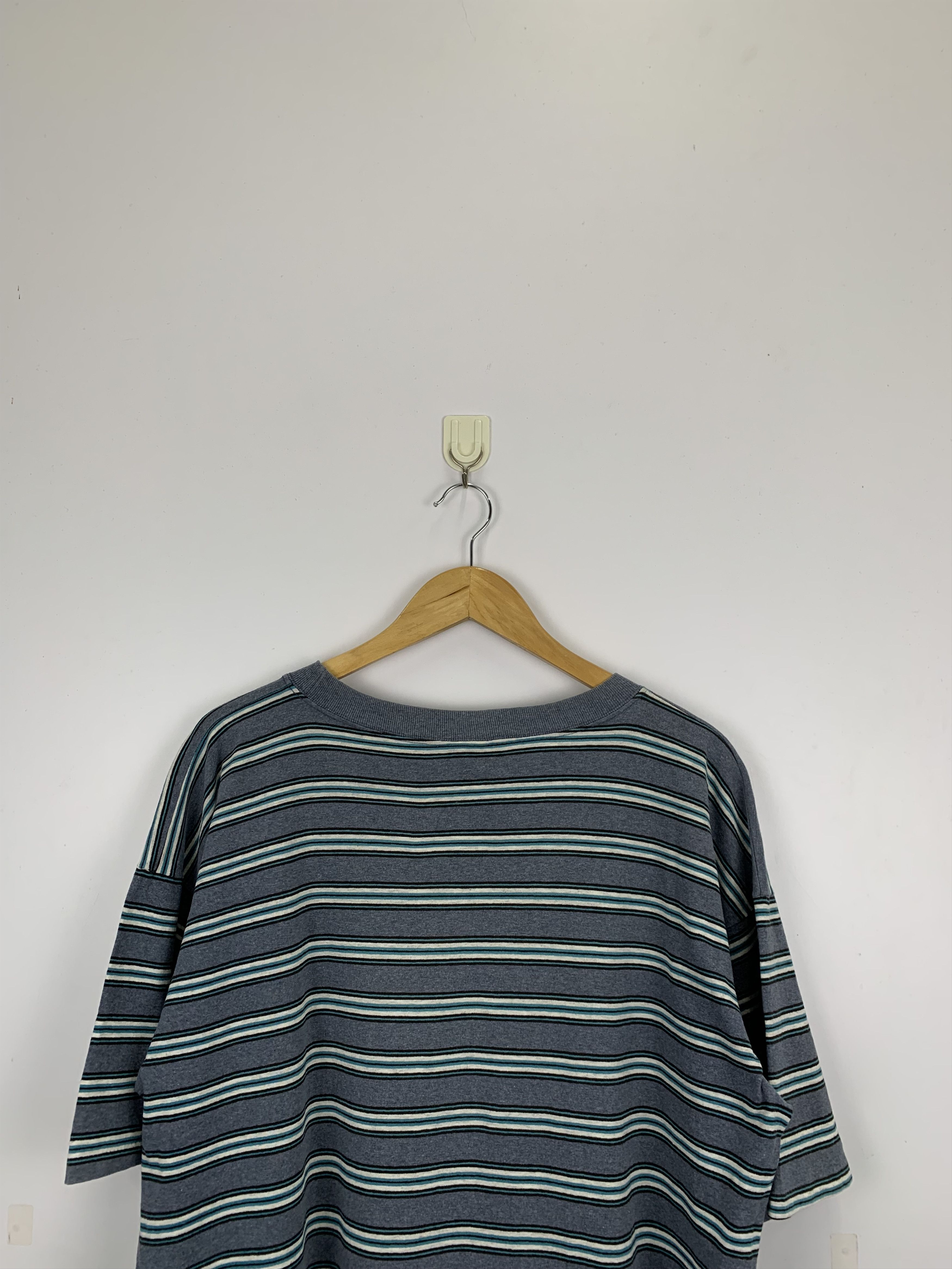 Hang Ten × Vintage Vintage 90s Hang Ten Surf Striped T Shirt TA0125 Size US XL / EU 56 / 4 - 8 Thumbnail