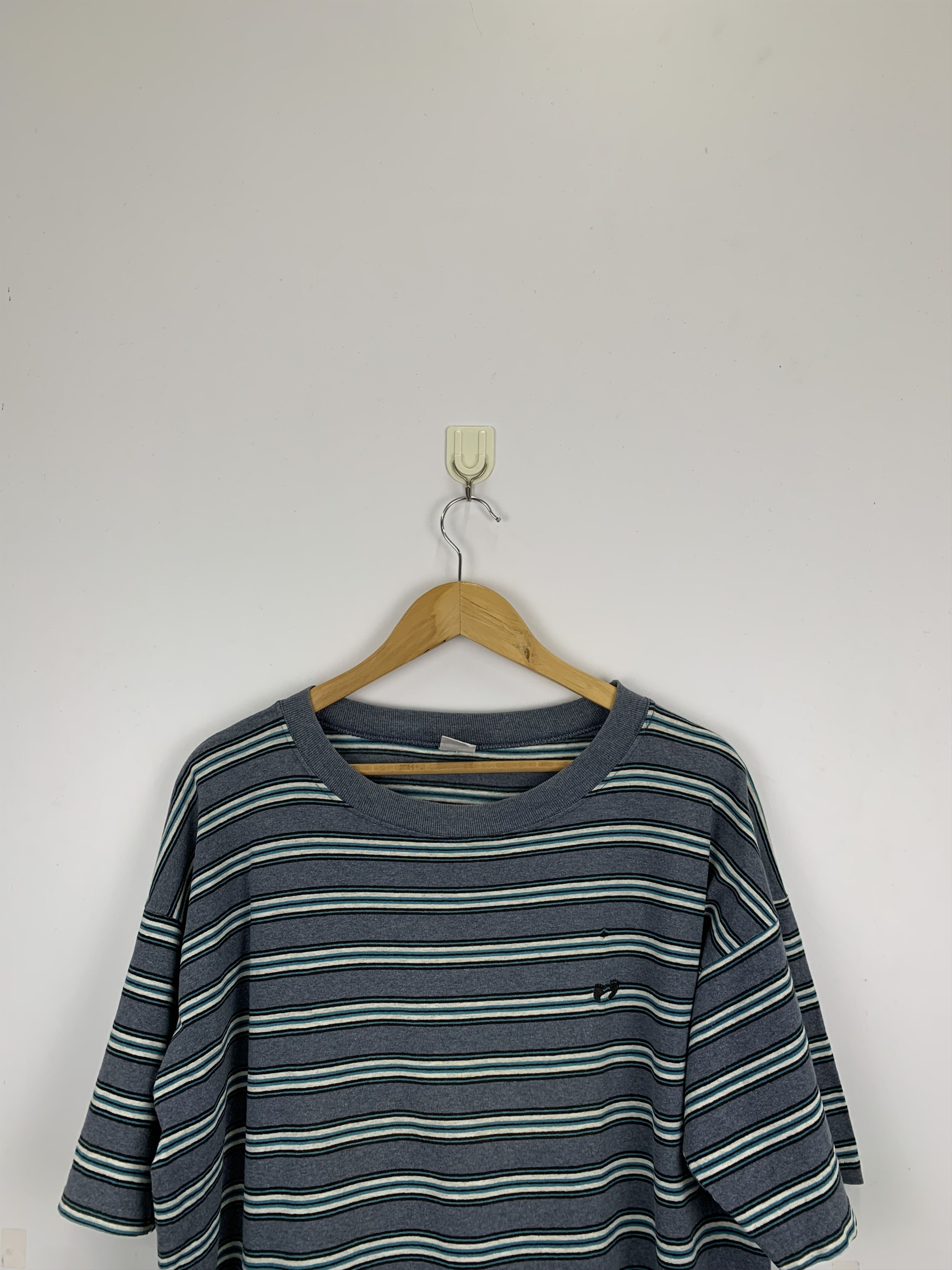 Hang Ten × Vintage Vintage 90s Hang Ten Surf Striped T Shirt TA0125 Size US XL / EU 56 / 4 - 2 Thumbnail