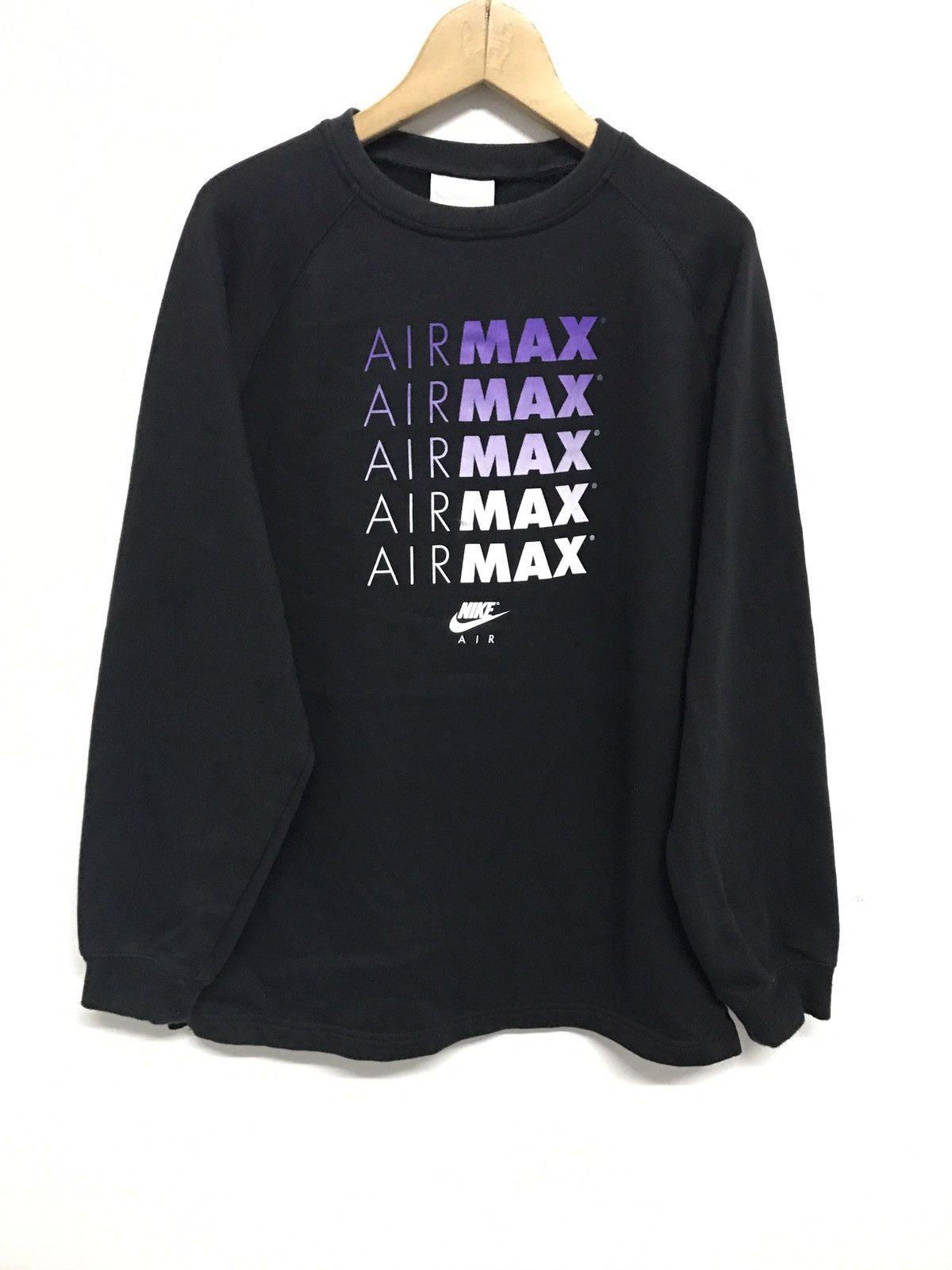 image of Nike Air Max Sweatshirt in Black, Men's (Size Small)