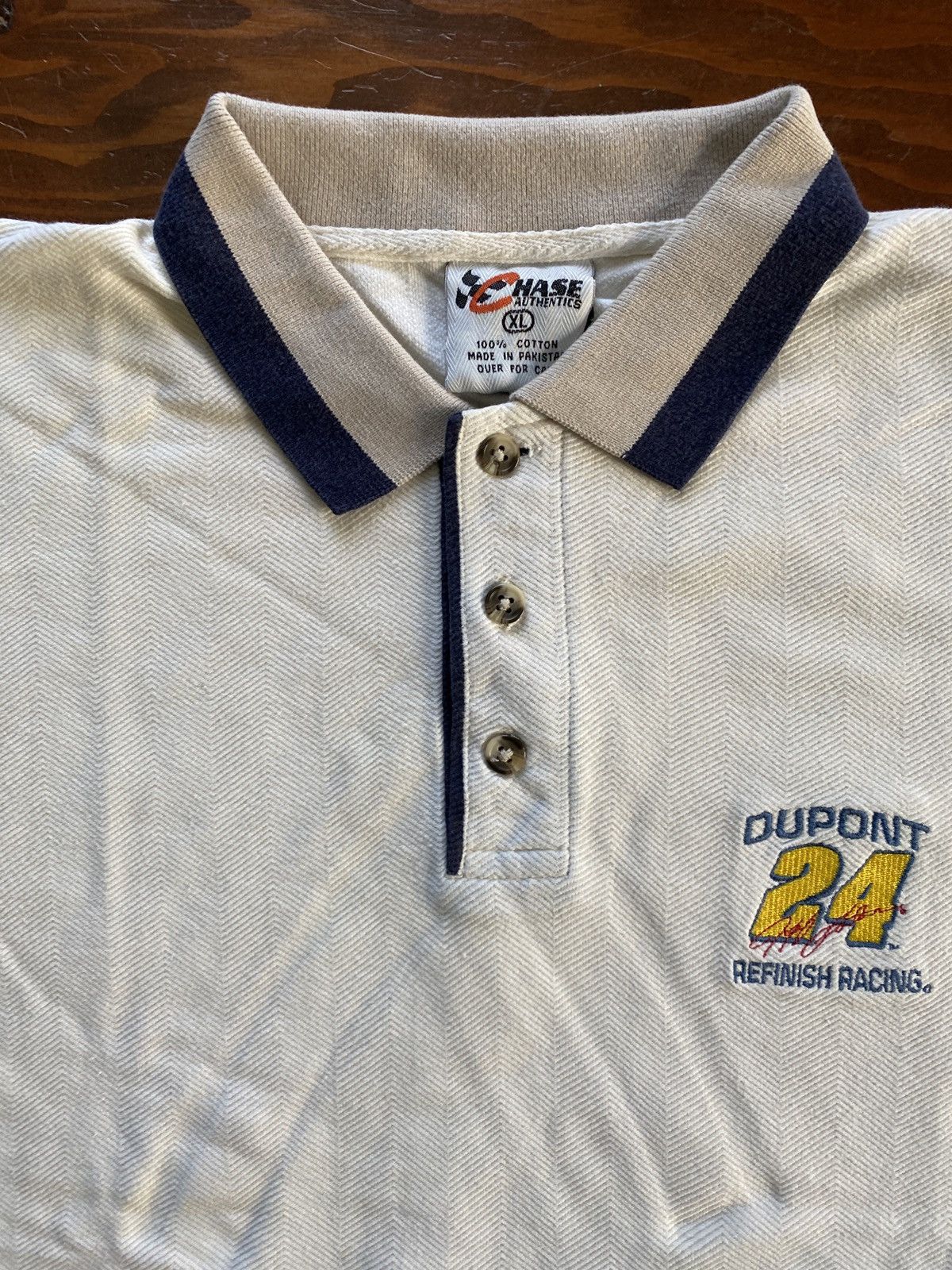 Chase Authentics Vintage 90’s Jeff Gordon NASCAR Chase Short Sleeve Polo Size US XL / EU 56 / 4 - 4 Thumbnail