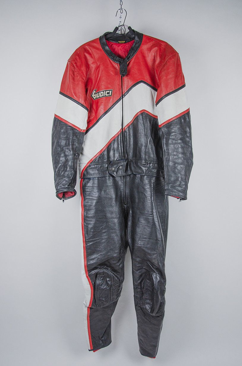 Leather × Vintage GIUDICI Leather Moto Suit Size US L / EU 52-54 / 3 - 1 Thumbnail