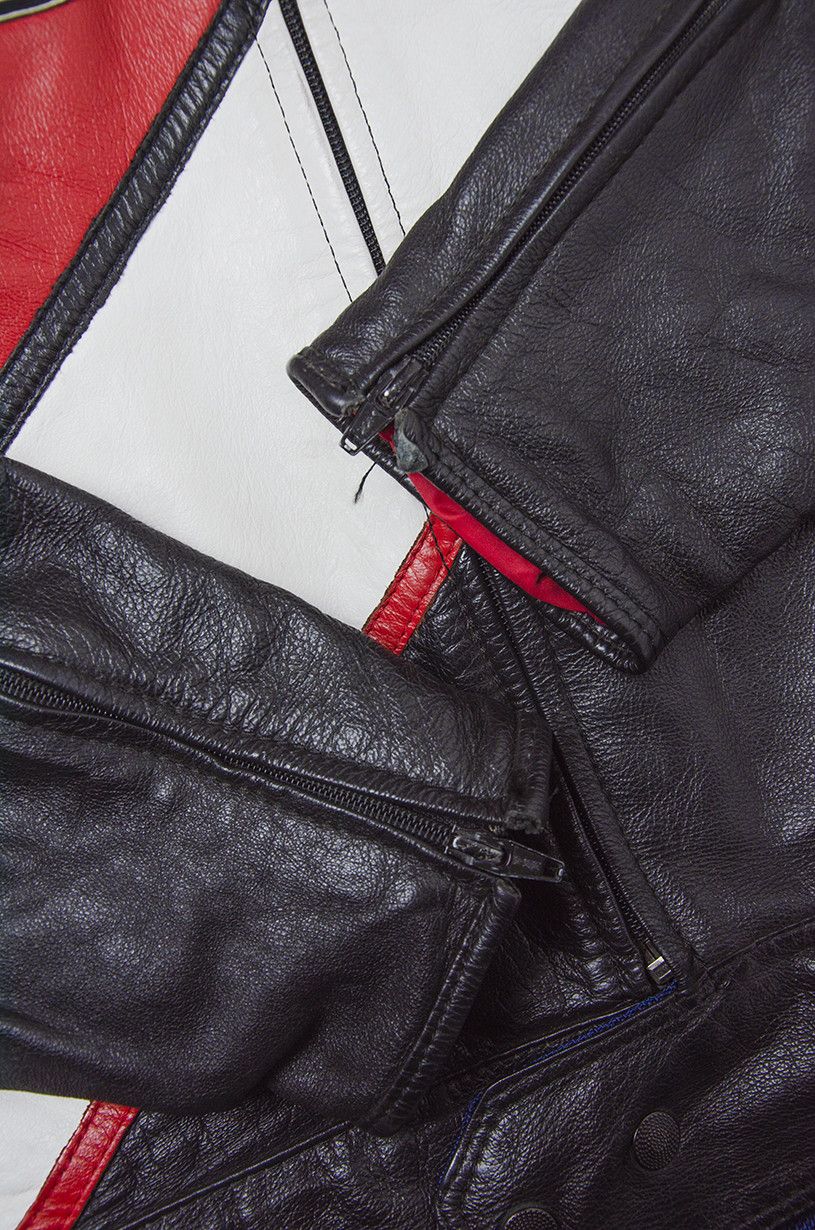 Leather × Vintage GIUDICI Leather Moto Suit Size US L / EU 52-54 / 3 - 16 Thumbnail