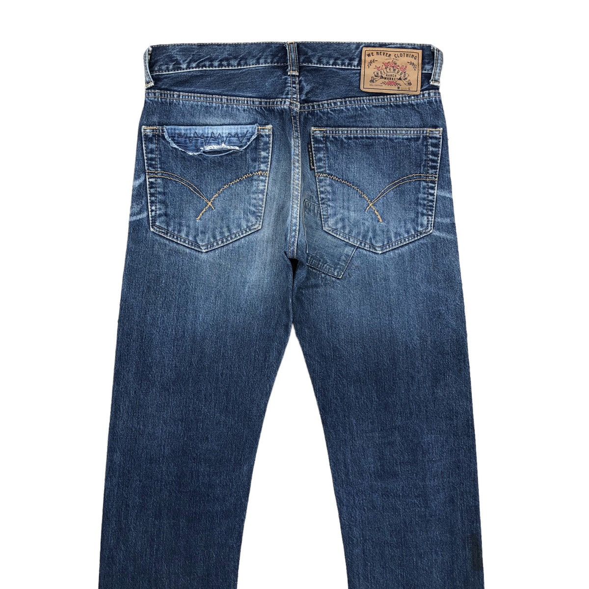Blue Blue Japan Japanese Indigo Blue H*R* MARKET Patchwork Denim Jeans Size US 29 - 8 Thumbnail