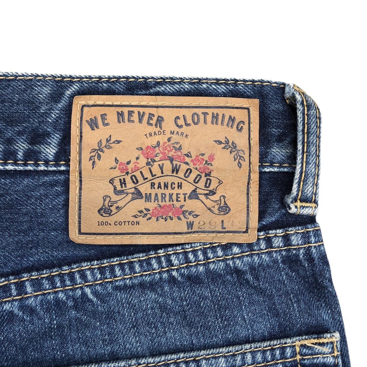 Blue Blue Japan Japanese Indigo Blue H*R* MARKET Patchwork Denim Jeans Size US 29 - 15 Thumbnail