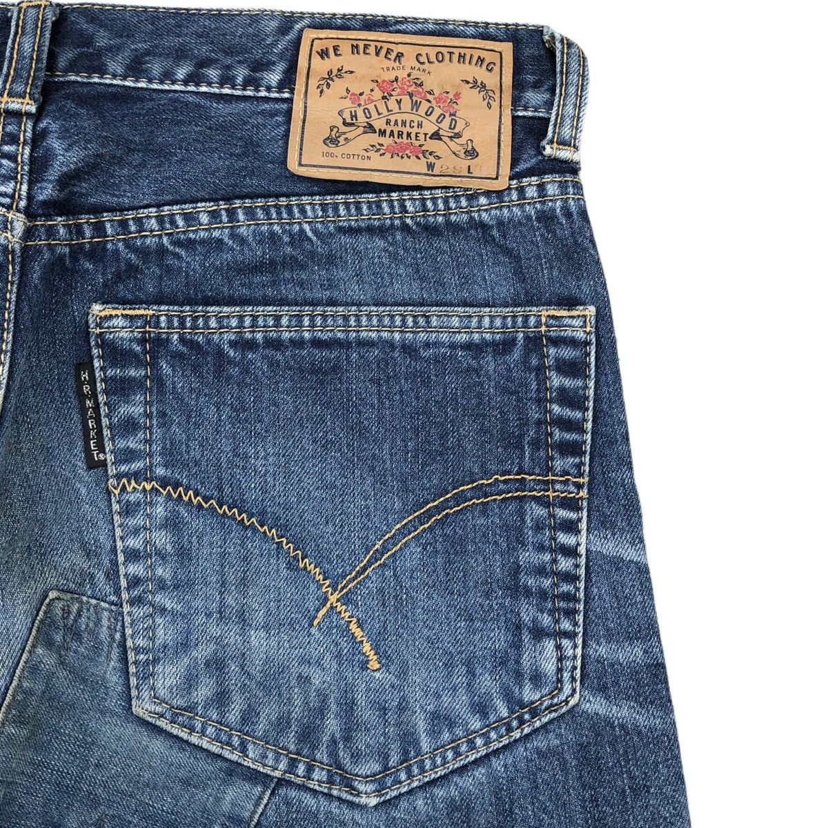 Blue Blue Japan Japanese Indigo Blue H*R* MARKET Patchwork Denim Jeans Size US 29 - 10 Thumbnail