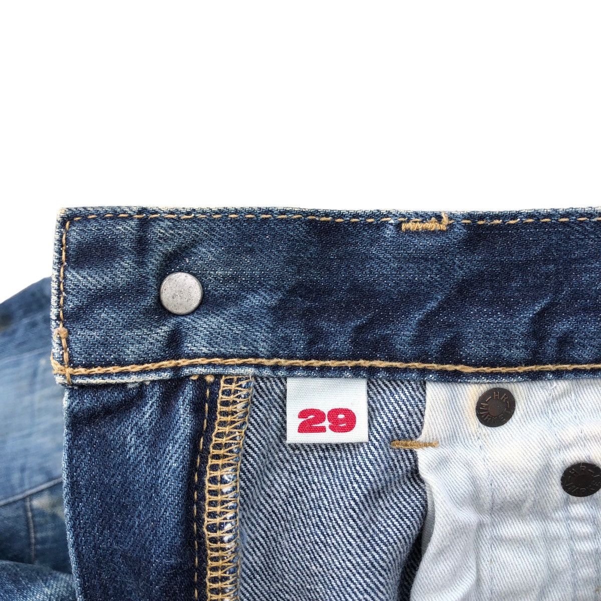 Blue Blue Japan Japanese Indigo Blue H*R* MARKET Patchwork Denim Jeans Size US 29 - 18 Thumbnail