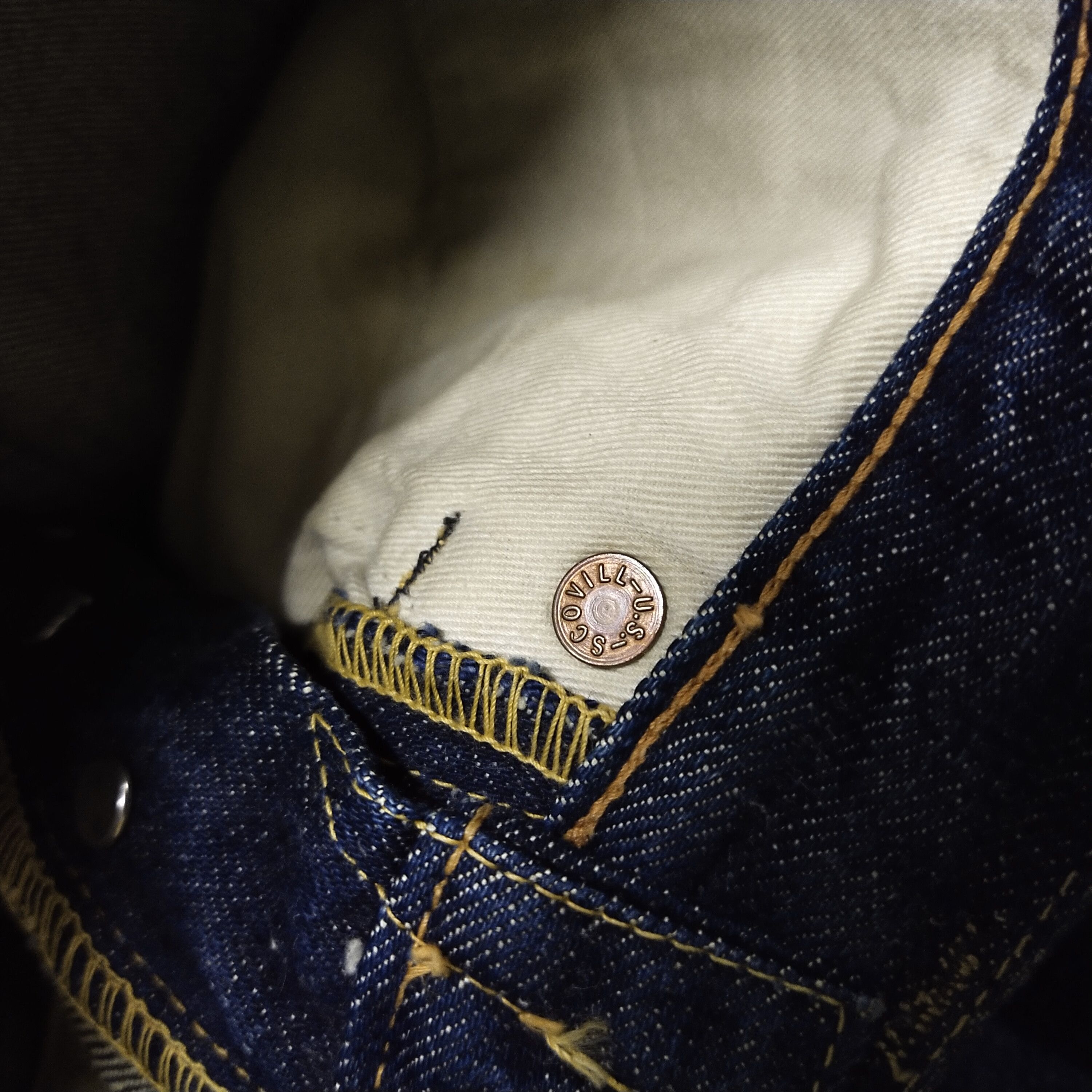 Japanese Brand × Vintage Vintage Handmade Selvedge Jeans Size US 27 - 20 Thumbnail
