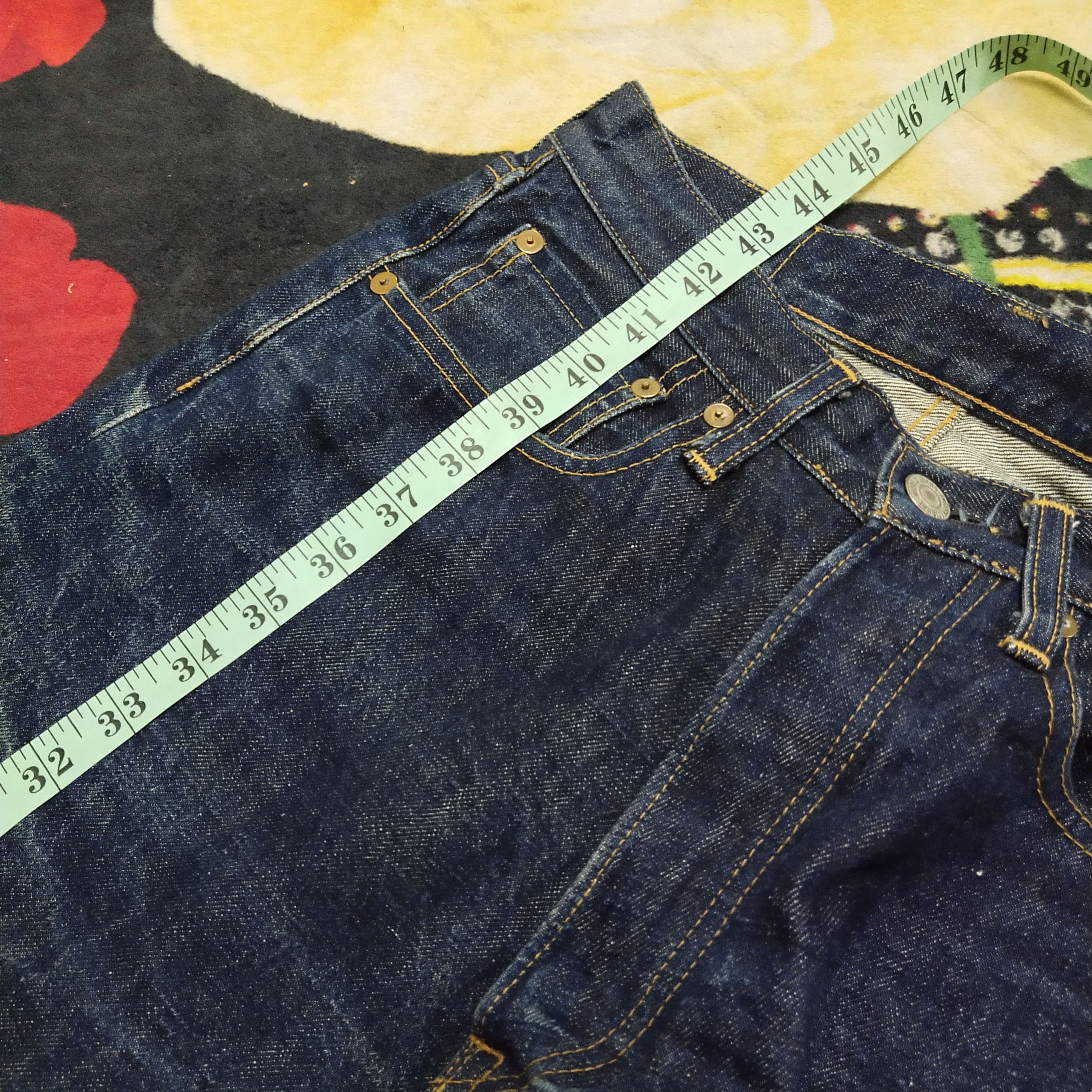 Japanese Brand × Vintage Vintage Handmade Selvedge Jeans Size US 27 - 17 Thumbnail