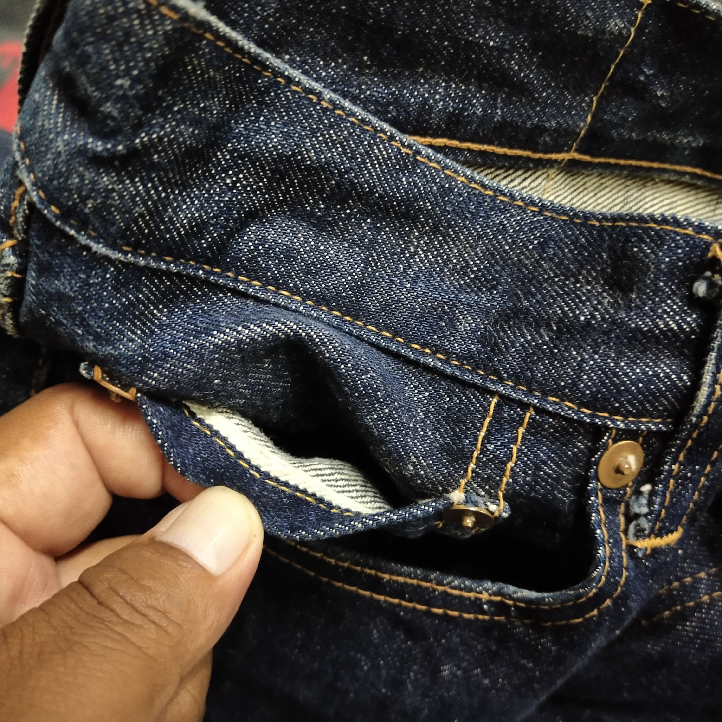 Japanese Brand × Vintage Vintage Handmade Selvedge Jeans Size US 27 - 18 Thumbnail
