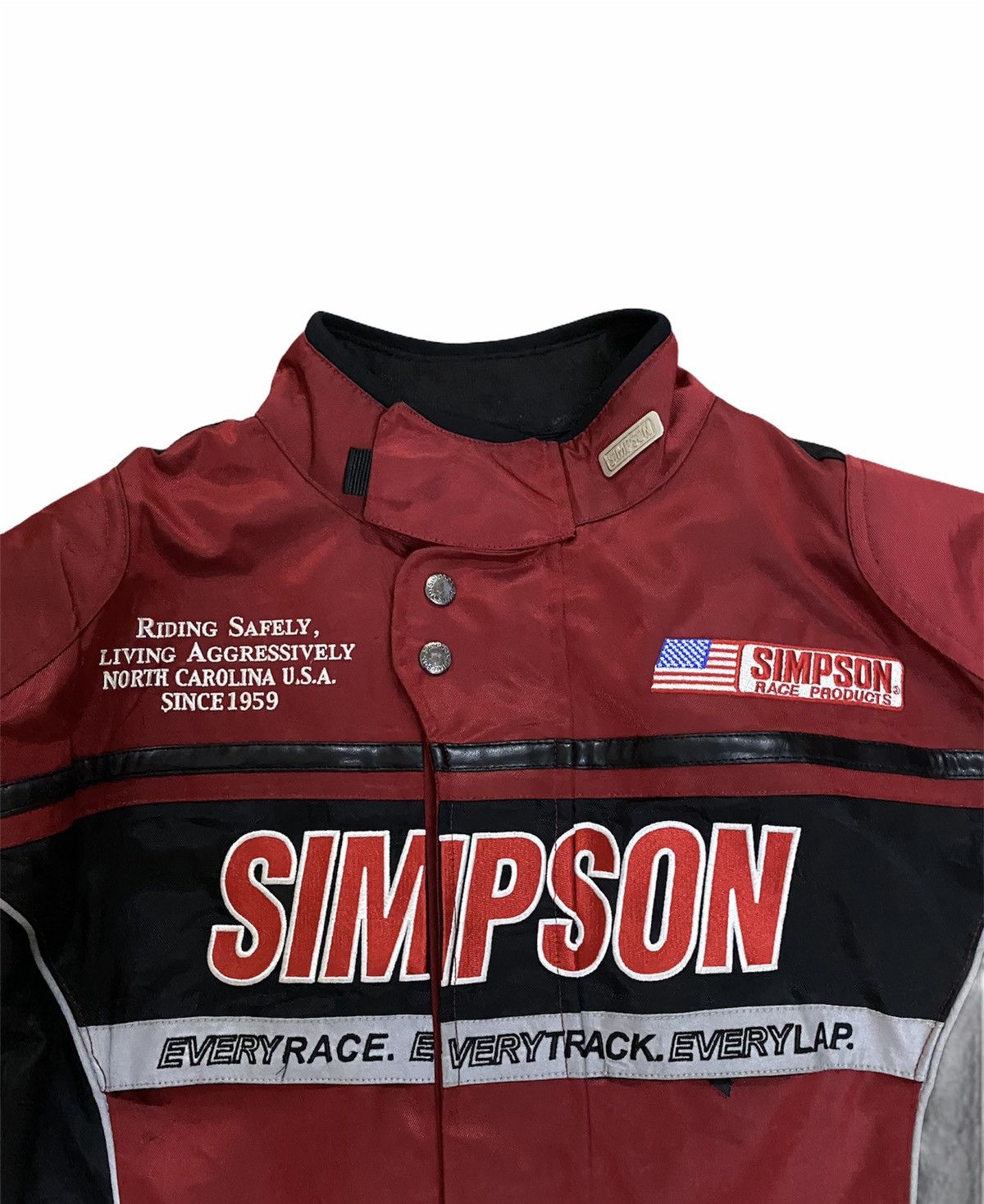 Sports Specialties × Vintage Vtg Simpson Motocycle Usa Race Product Jacket Size US L / EU 52-54 / 3 - 4 Thumbnail