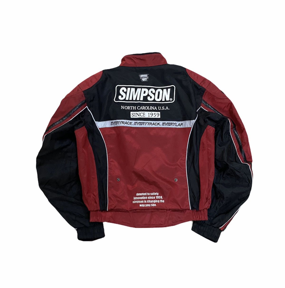 Sports Specialties × Vintage Vtg Simpson Motocycle Usa Race Product Jacket Size US L / EU 52-54 / 3 - 2 Thumbnail