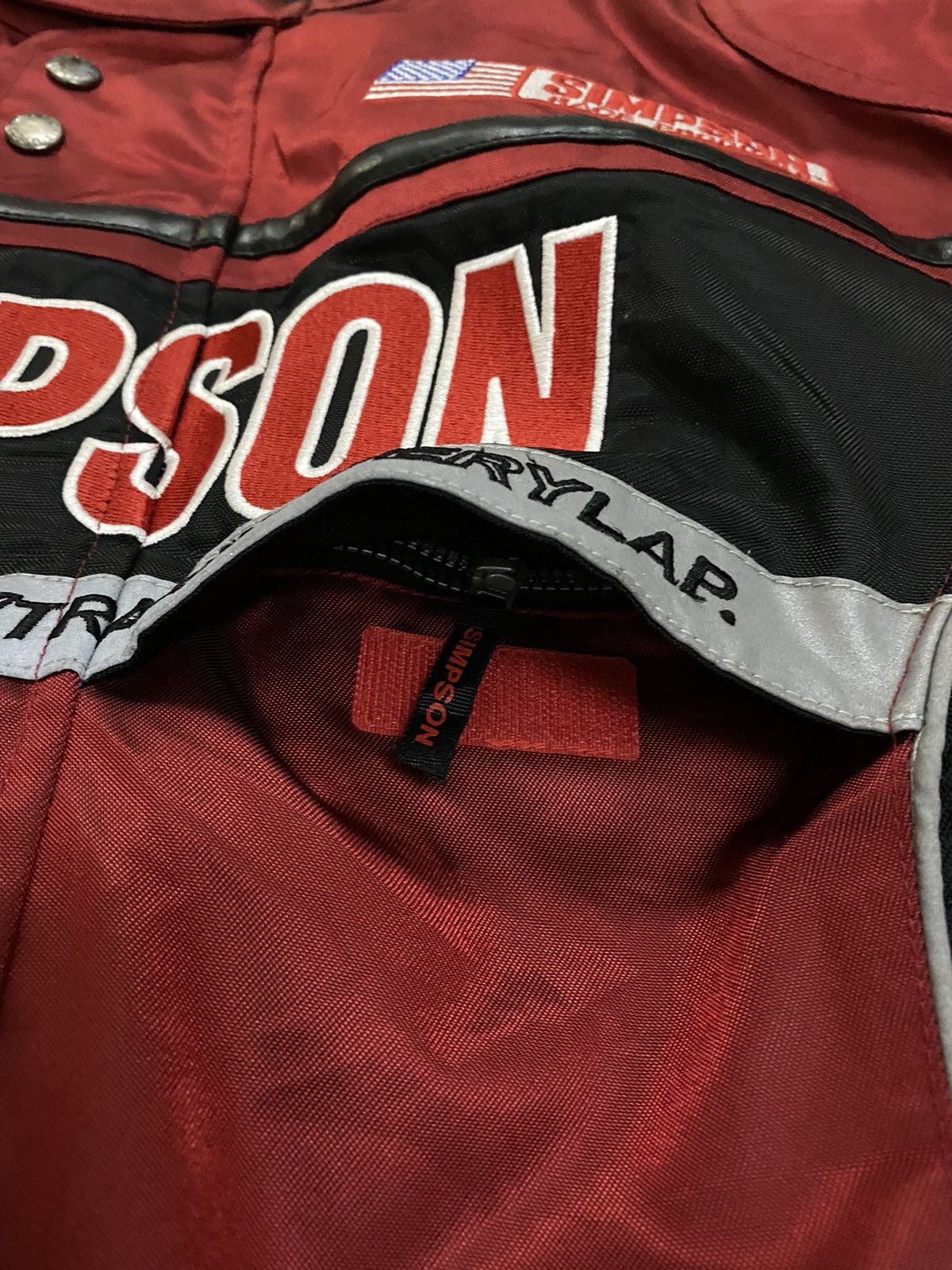Sports Specialties × Vintage Vtg Simpson Motocycle Usa Race Product Jacket Size US L / EU 52-54 / 3 - 19 Thumbnail