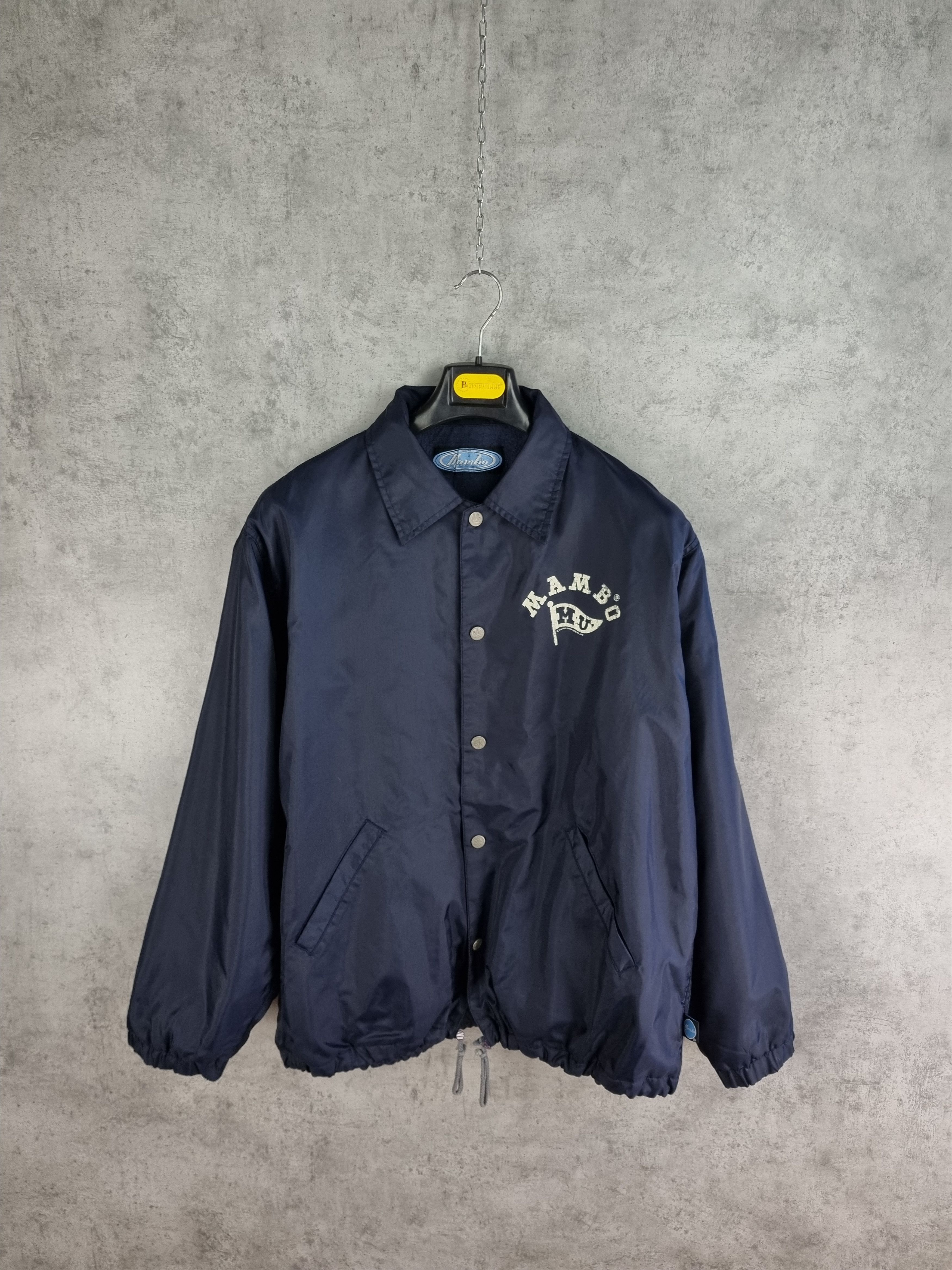 Hook-Ups × Mambo × Powell Peralta 1993 Nylon/Fleece Mambo Graphics Collared Jacket Size US L / EU 52-54 / 3 - 18 Thumbnail