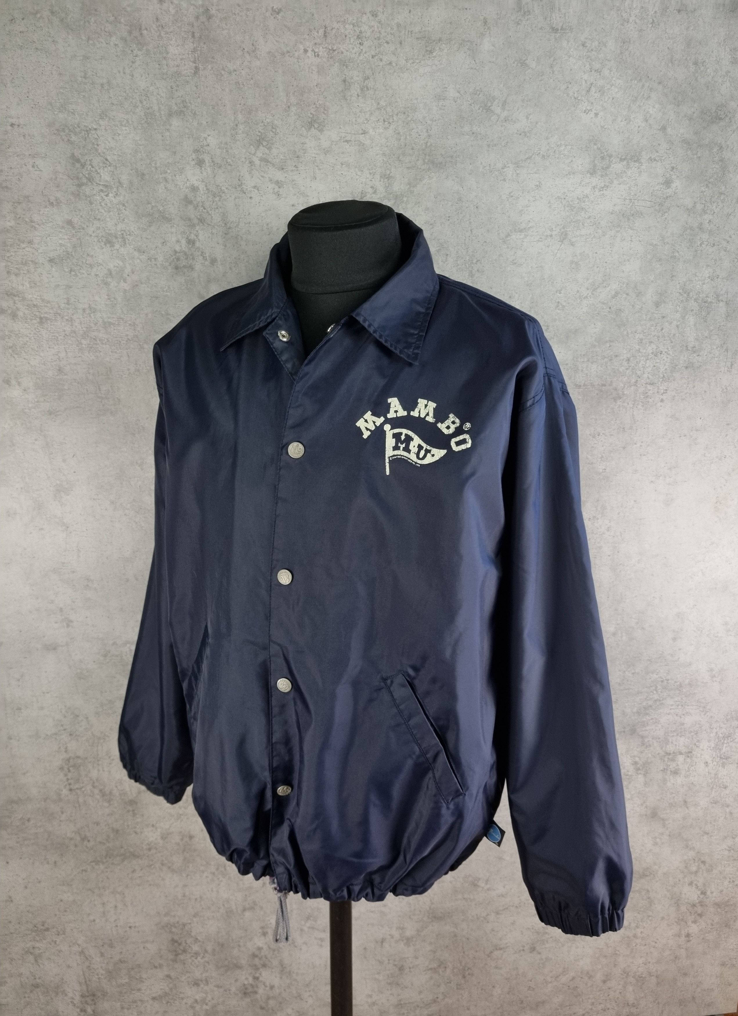 Hook-Ups × Mambo × Powell Peralta 1993 Nylon/Fleece Mambo Graphics Collared Jacket Size US L / EU 52-54 / 3 - 5 Thumbnail