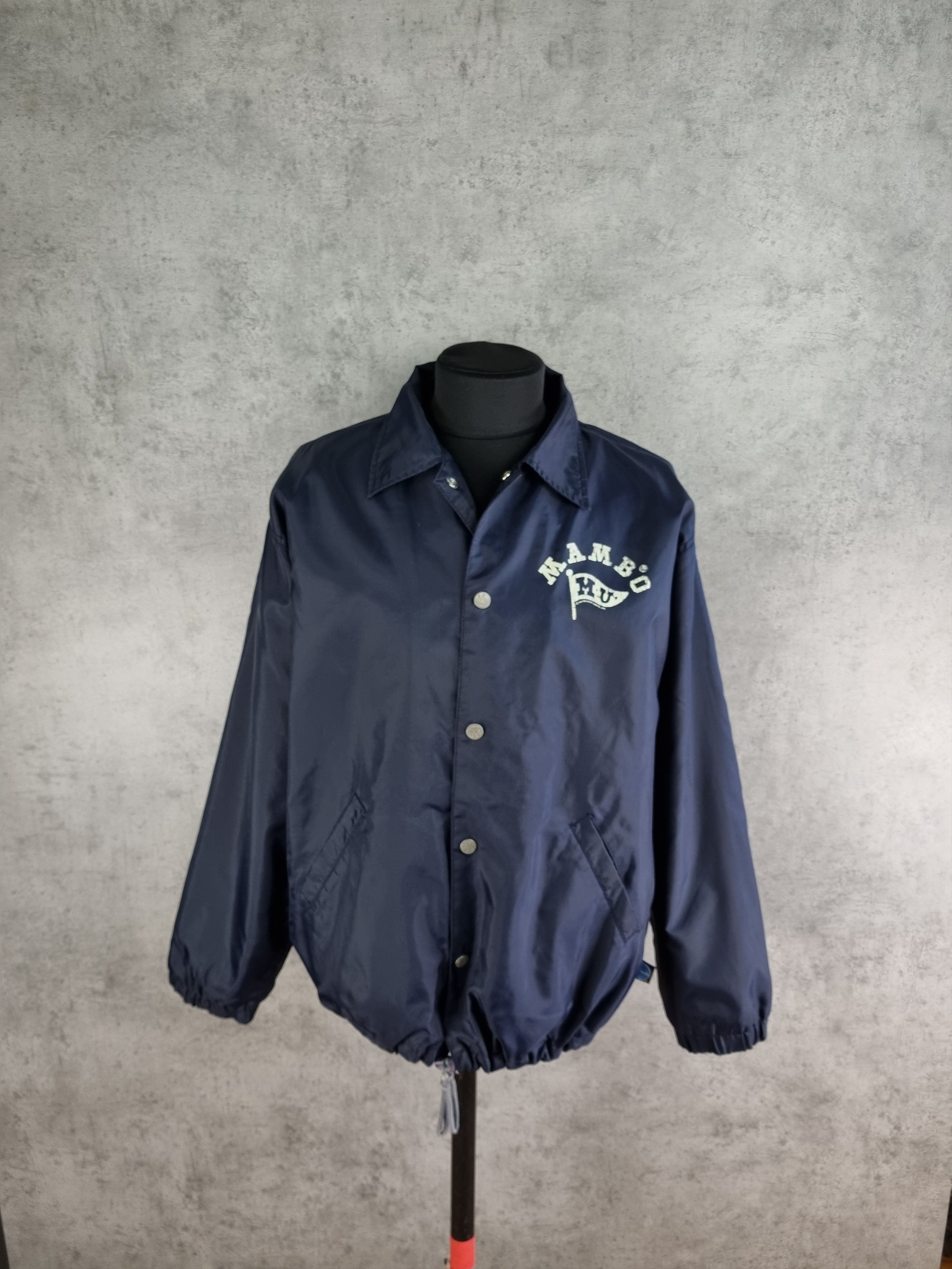 Hook-Ups × Mambo × Powell Peralta 1993 Nylon/Fleece Mambo Graphics Collared Jacket Size US L / EU 52-54 / 3 - 6 Thumbnail