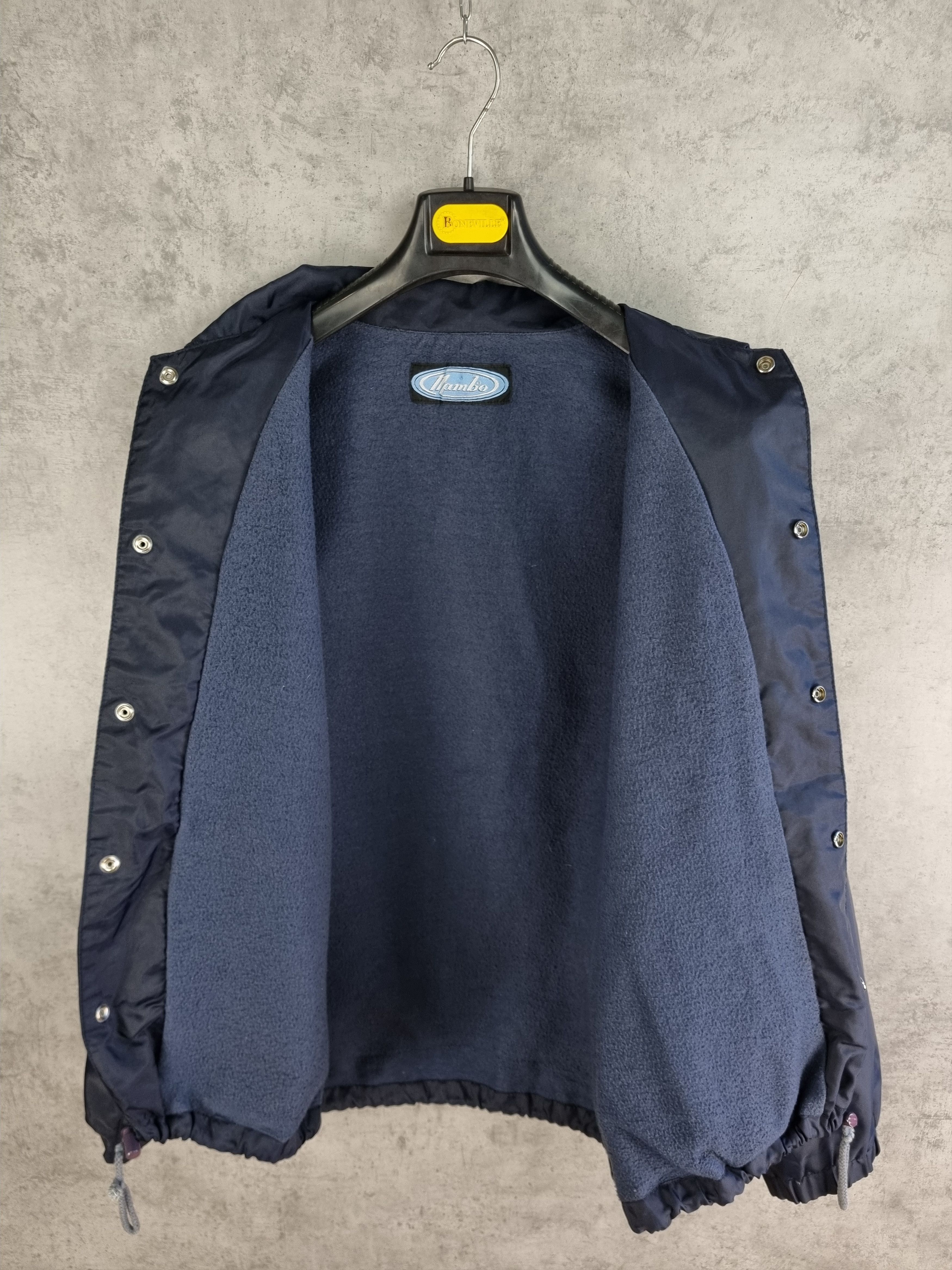 Hook-Ups × Mambo × Powell Peralta 1993 Nylon/Fleece Mambo Graphics Collared Jacket Size US L / EU 52-54 / 3 - 11 Thumbnail