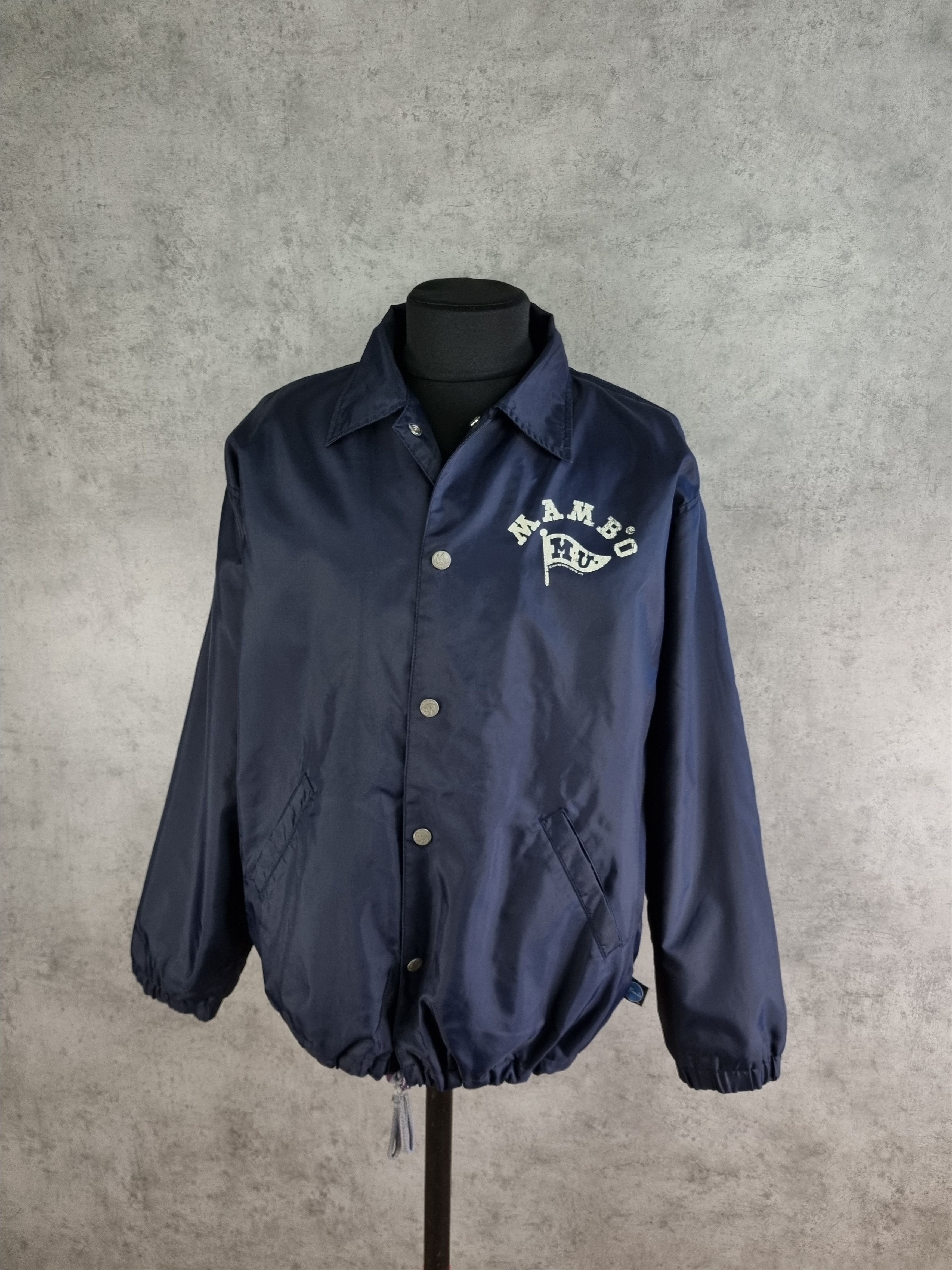 Hook-Ups × Mambo × Powell Peralta 1993 Nylon/Fleece Mambo Graphics Collared Jacket Size US L / EU 52-54 / 3 - 2 Thumbnail