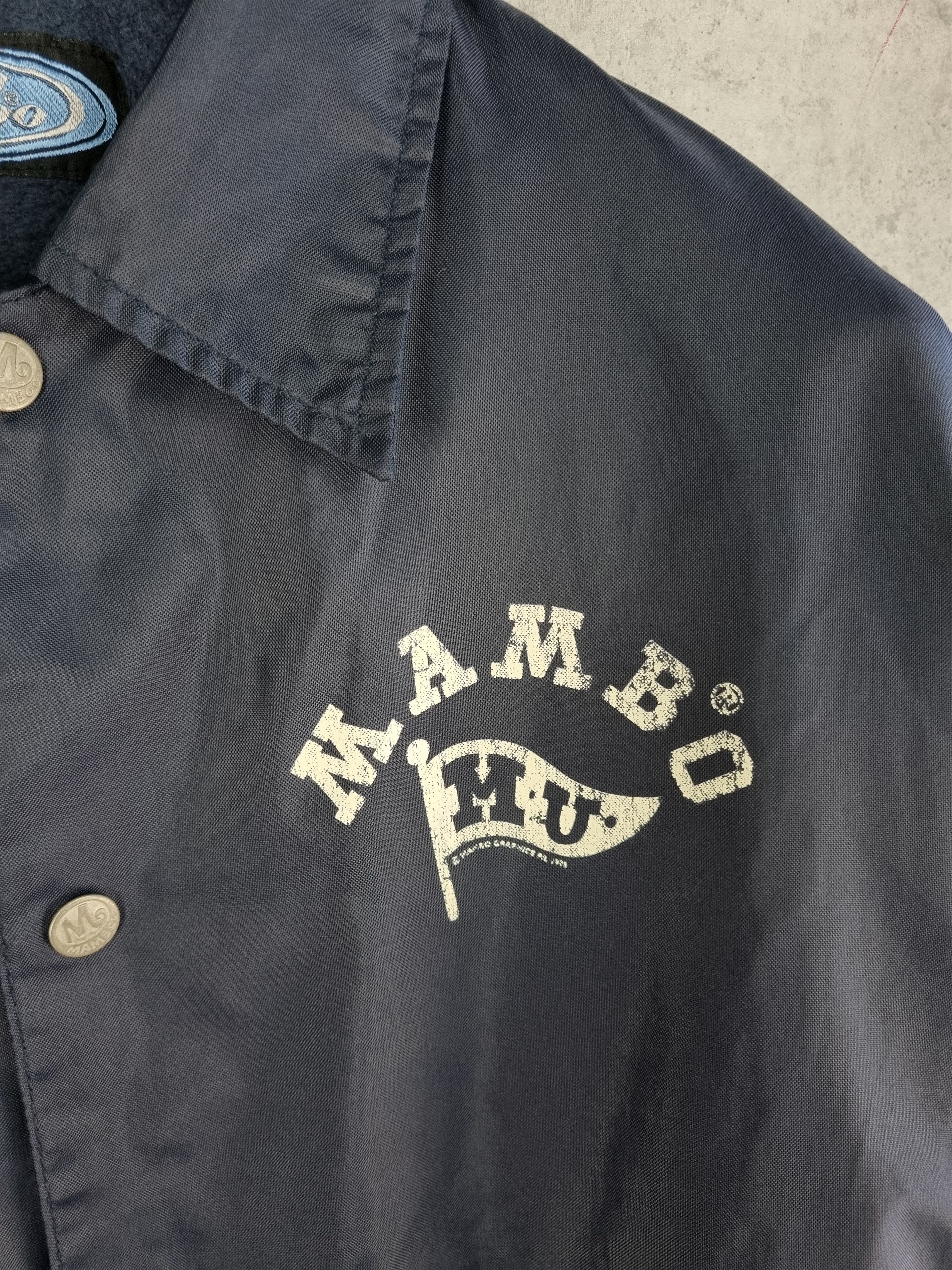 Hook-Ups × Mambo × Powell Peralta 1993 Nylon/Fleece Mambo Graphics Collared Jacket Size US L / EU 52-54 / 3 - 17 Thumbnail