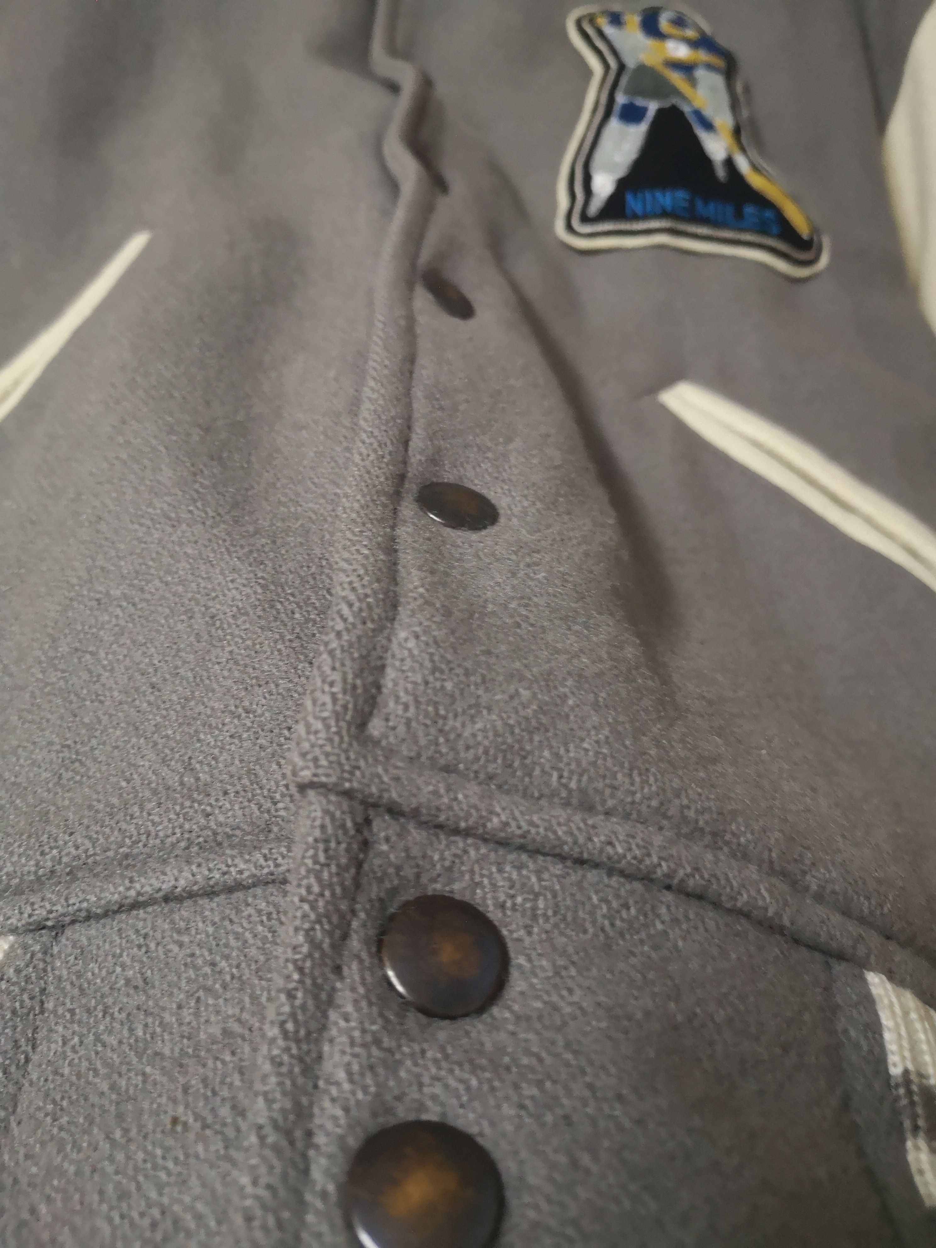 NHL VINTAGE NINE MILES VARSITY JACKET WOOL FABRIC Size US L / EU 52-54 / 3 - 5 Thumbnail