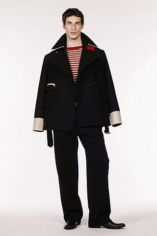 Jean Paul Gaultier PEARL! Pea coat FW05.Like Hermes or Martin Margiela Size US M / EU 48-50 / 2 - 1 Thumbnail