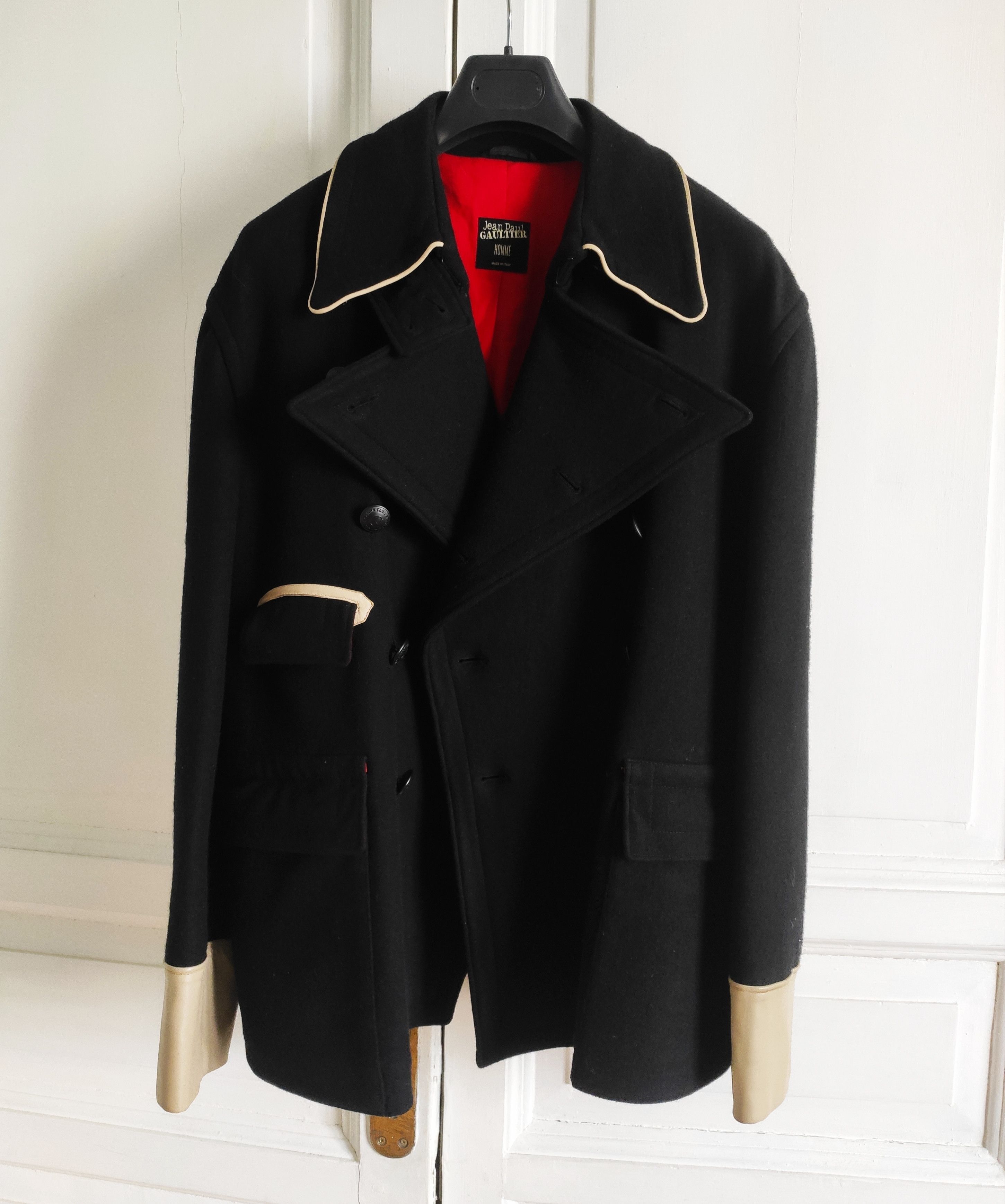 Jean Paul Gaultier PEARL! Pea coat FW05.Like Hermes or Martin Margiela Size US M / EU 48-50 / 2 - 4 Thumbnail