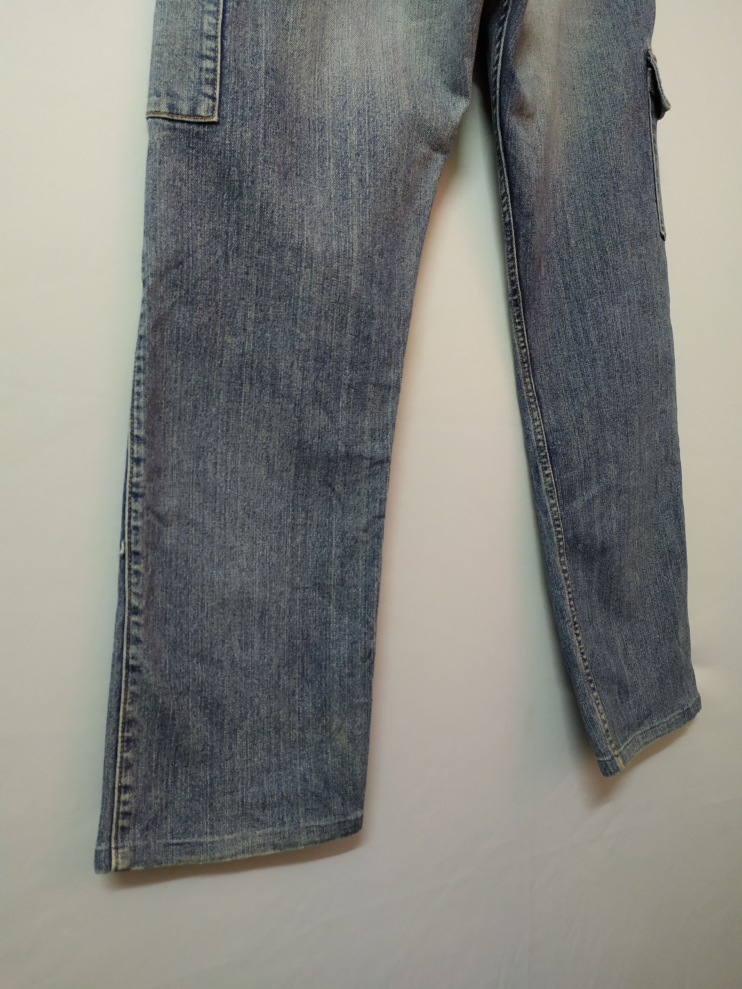 Japanese Brand VINTAGE GL FADED DISTRESSED JEANS CARGO PANTS Size US 32 / EU 48 - 16 Thumbnail
