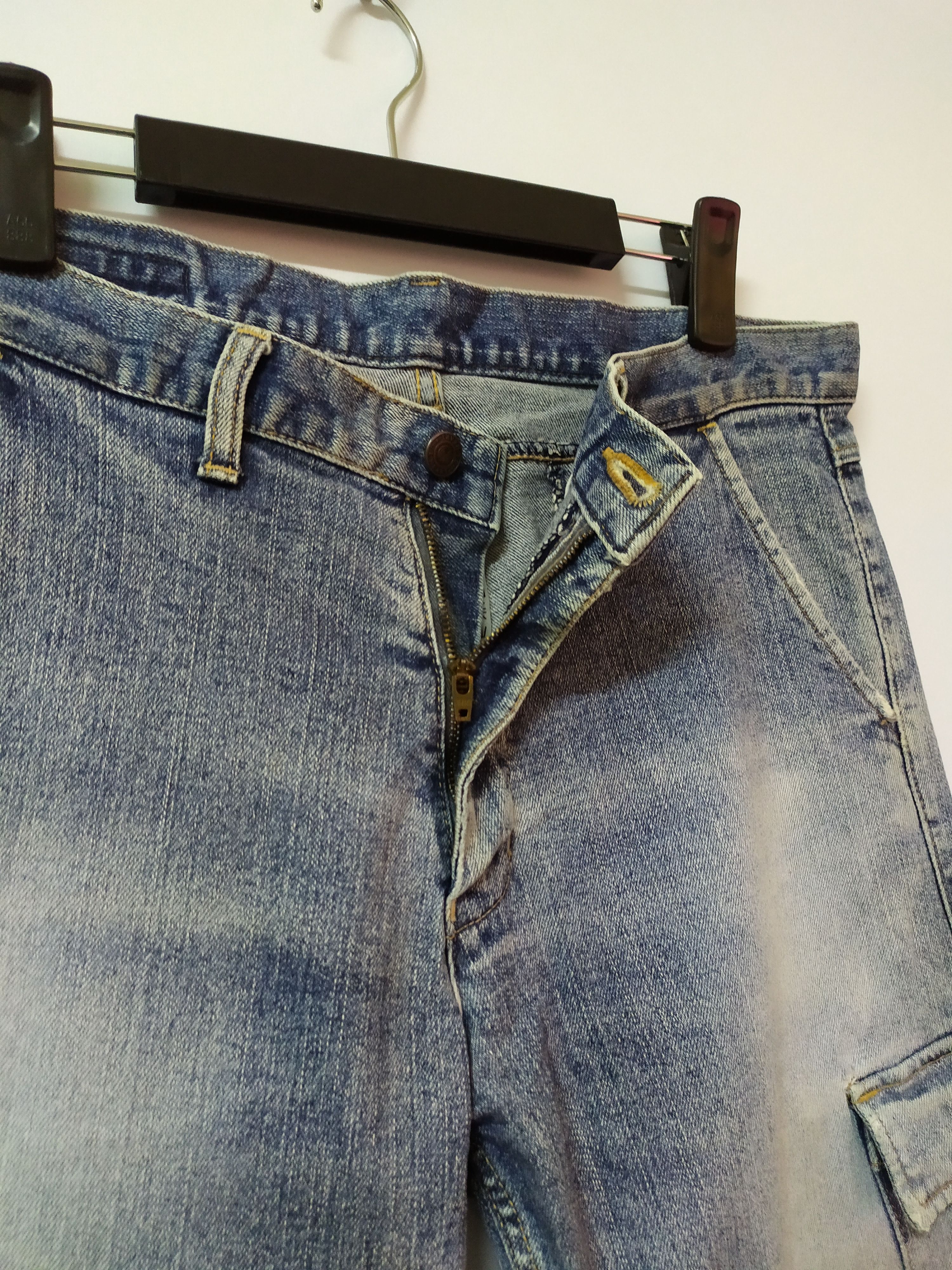 Japanese Brand VINTAGE GL FADED DISTRESSED JEANS CARGO PANTS Size US 32 / EU 48 - 12 Thumbnail