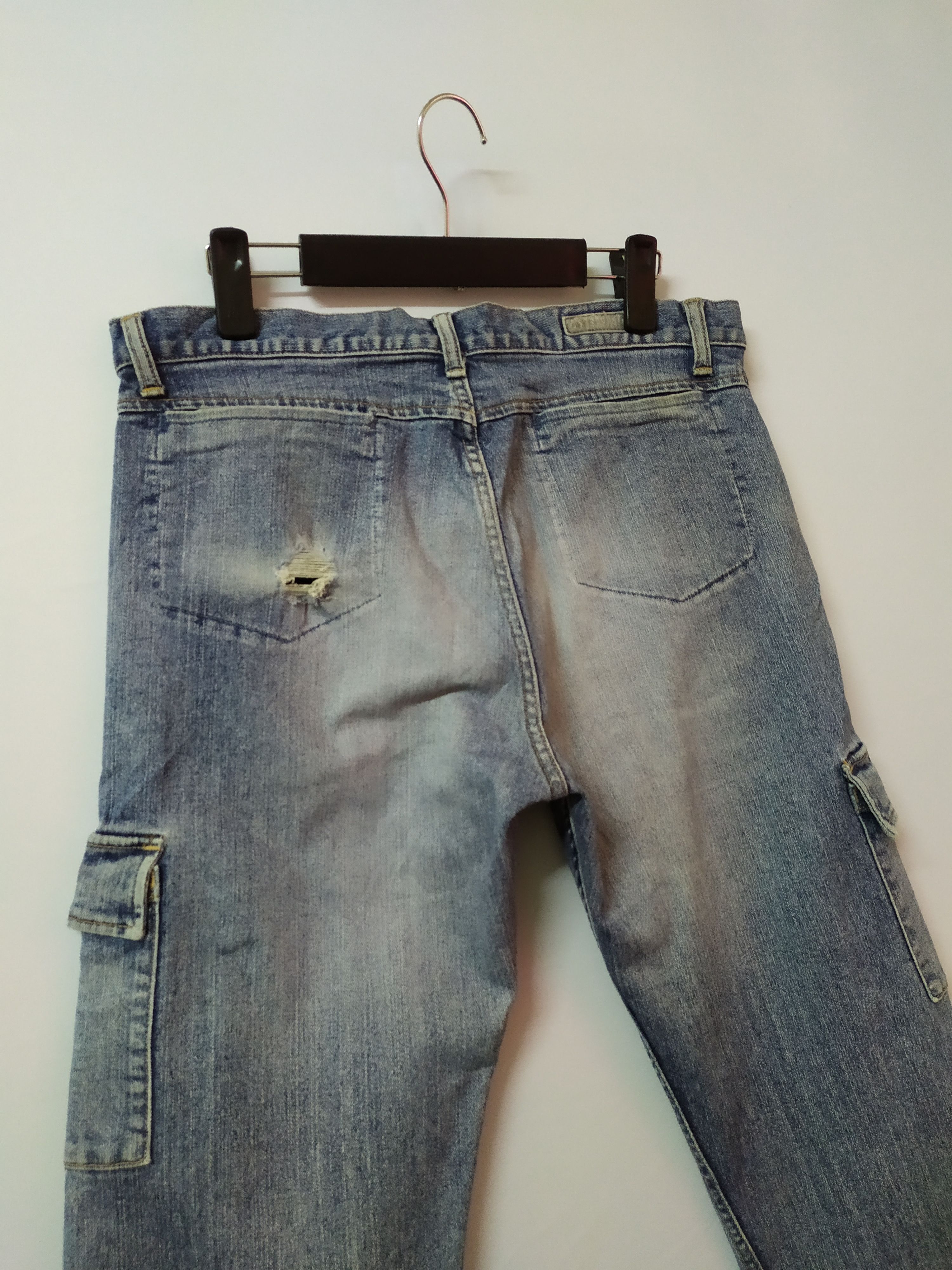Japanese Brand VINTAGE GL FADED DISTRESSED JEANS CARGO PANTS Size US 32 / EU 48 - 10 Thumbnail