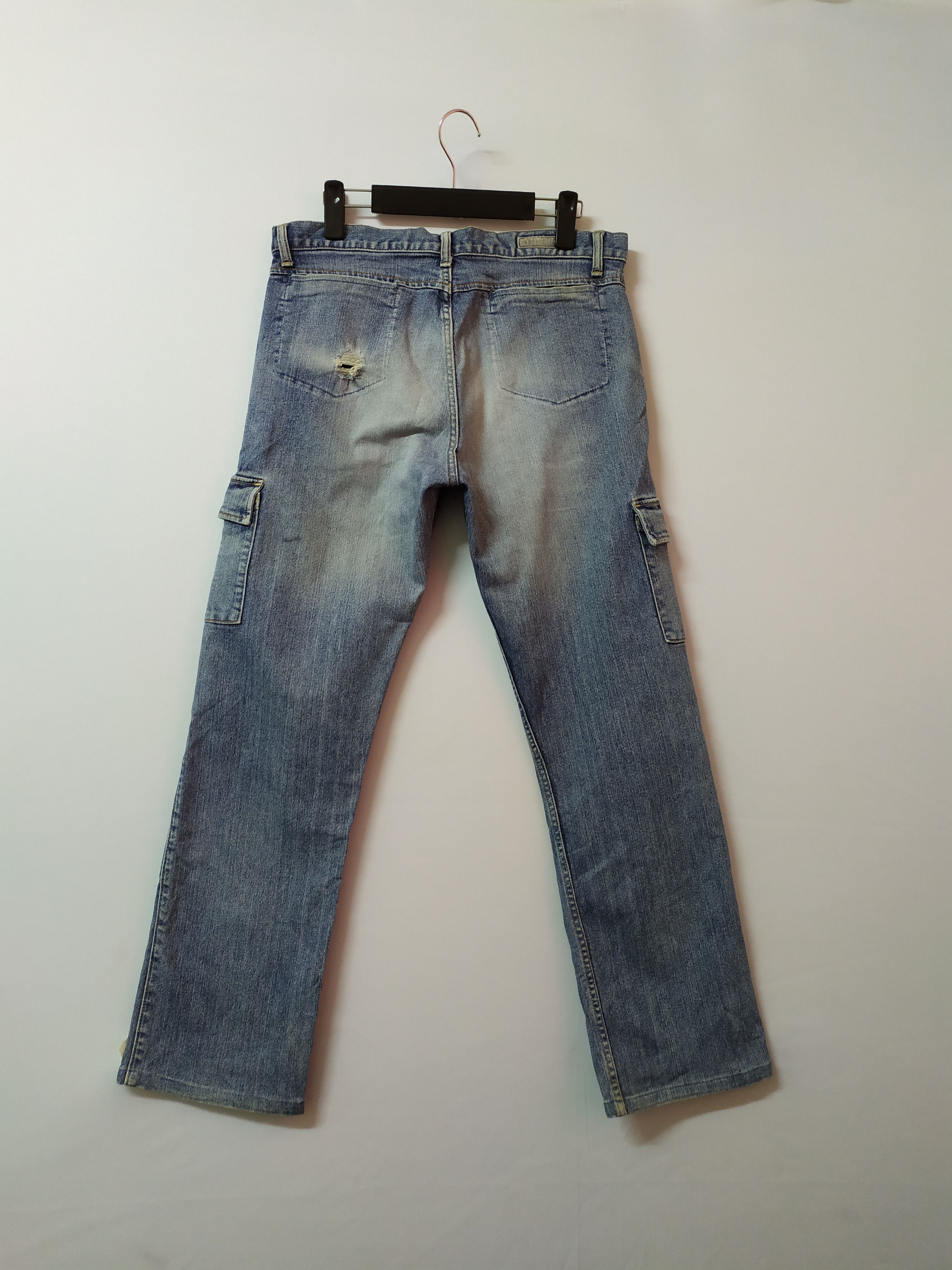 Japanese Brand VINTAGE GL FADED DISTRESSED JEANS CARGO PANTS Size US 32 / EU 48 - 11 Thumbnail