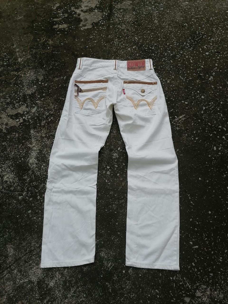 Edwin × Japanese Brand Edwin E501 - 2501 White Pants Size US 32 / EU 48 - 1 Thumbnail