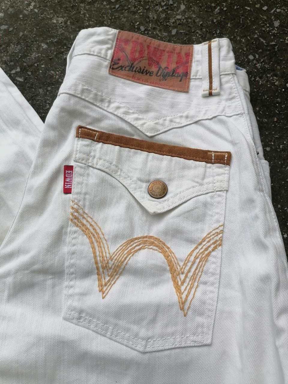 Edwin × Japanese Brand Edwin E501 - 2501 White Pants Size US 32 / EU 48 - 4 Thumbnail