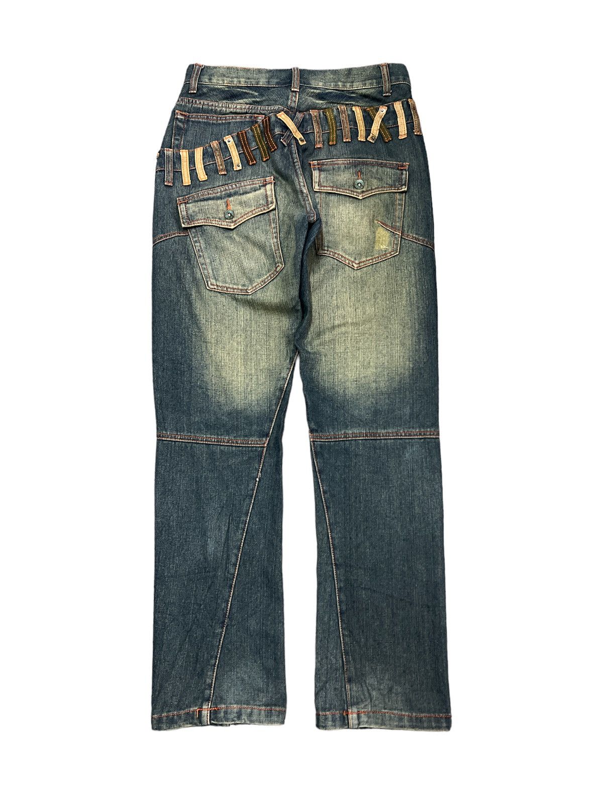Japanese Brand RARE DESIGN‼️RUSTY DENIM PANT JEANS 2k Size US 30 / EU 46 - 1 Thumbnail