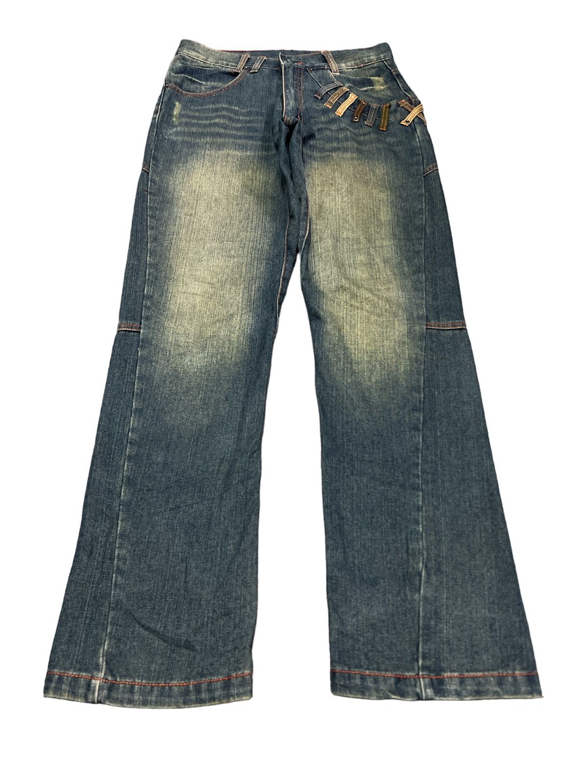 Japanese Brand RARE DESIGN‼️RUSTY DENIM PANT JEANS 2k Size US 30 / EU 46 - 3 Thumbnail