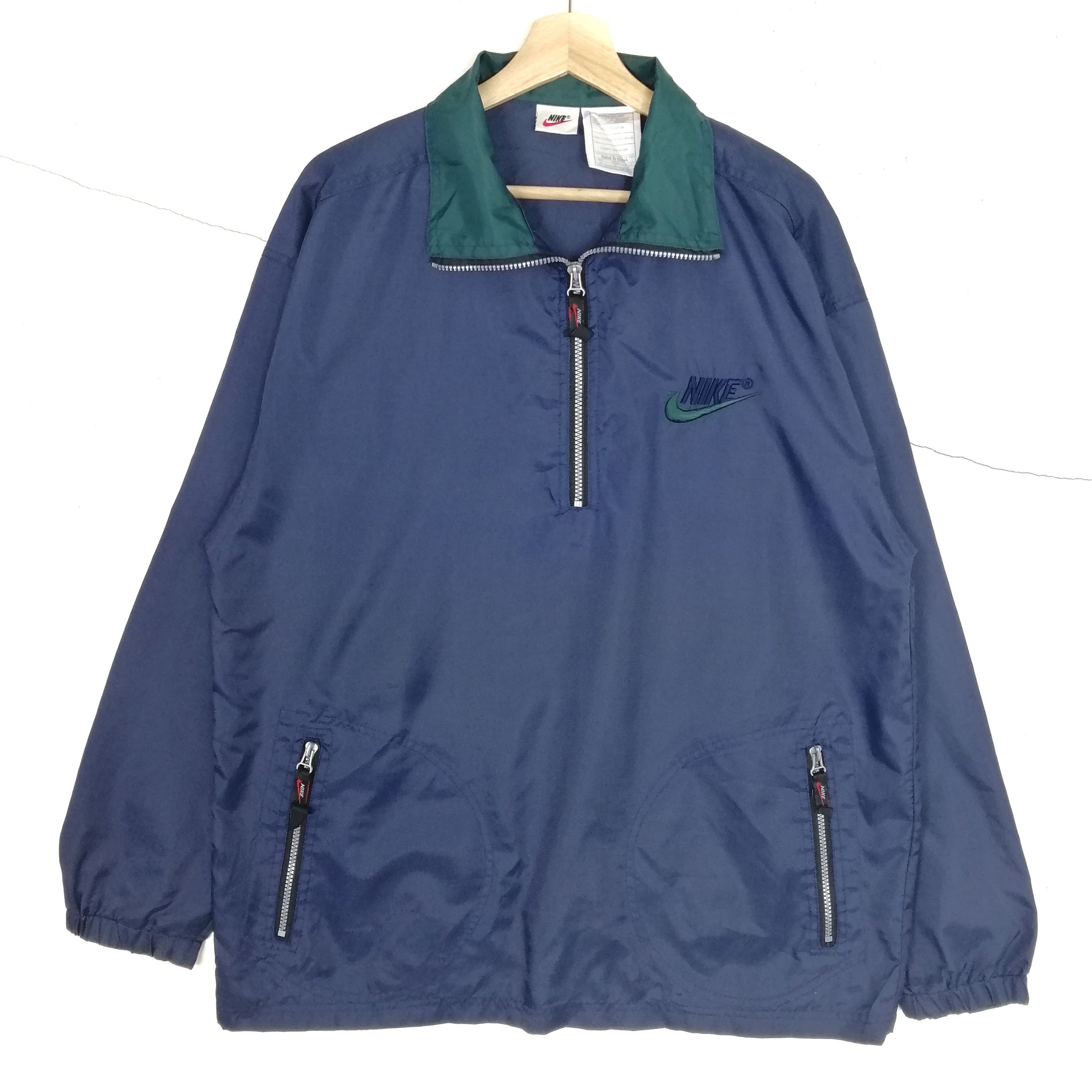 Nike 🔥Vintage 90s Nike pullover windbreaker sweater Size US M / EU 48-50 / 2 - 1 Thumbnail