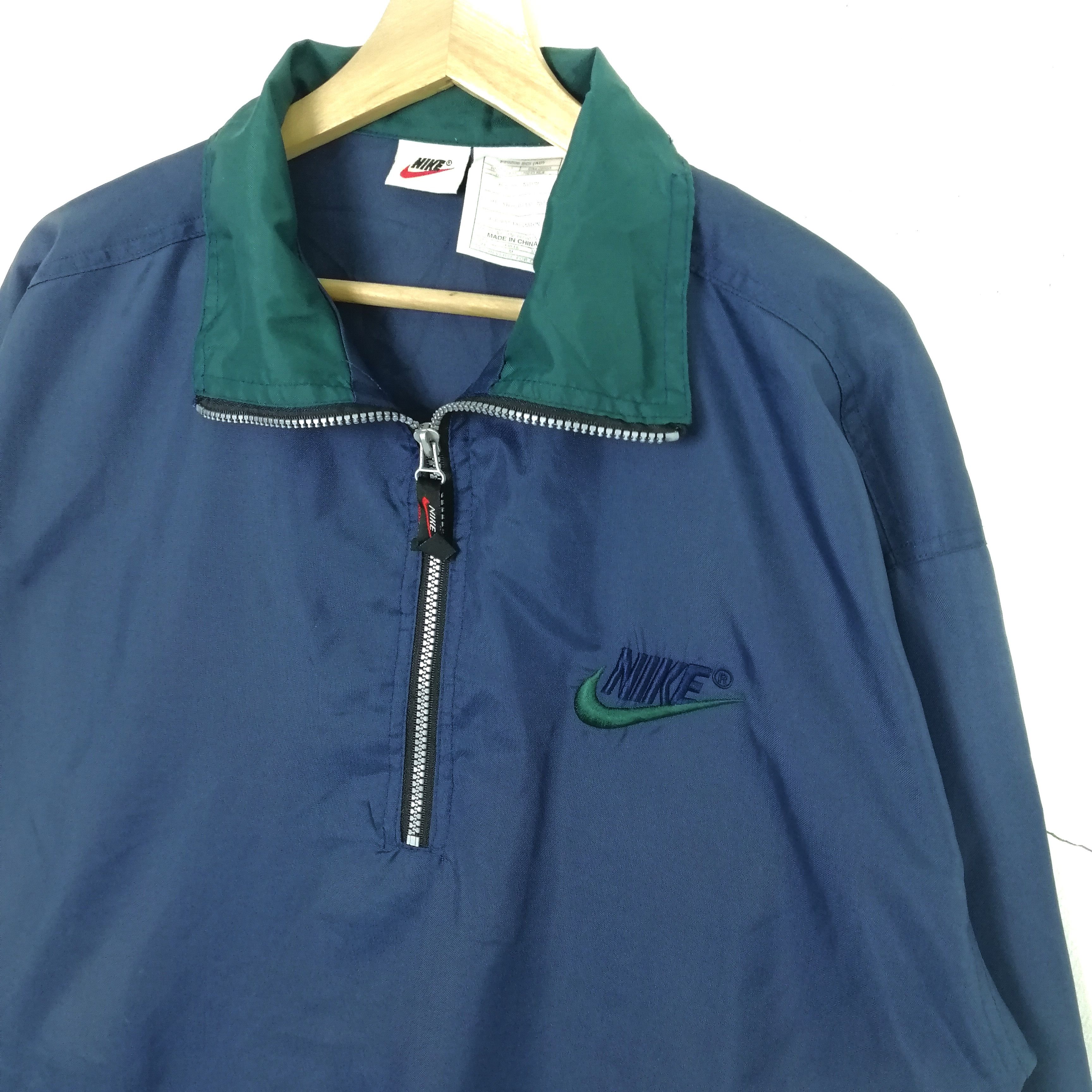 Nike 🔥Vintage 90s Nike pullover windbreaker sweater Size US M / EU 48-50 / 2 - 3 Thumbnail