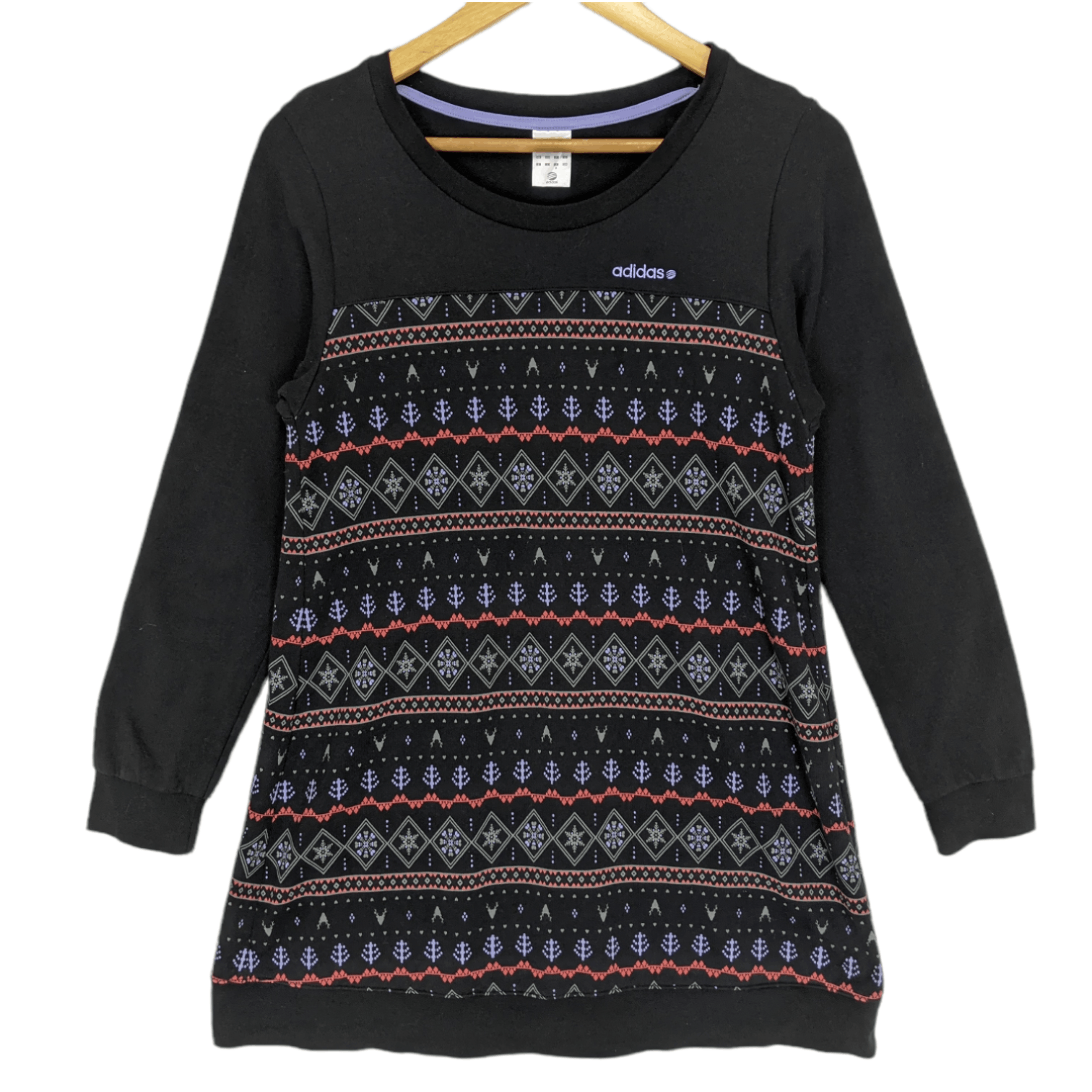 Adidas ADIDAS Christmas Monogram Long Jumper Sweatshirt Size S / US 4 / IT 40 - 2 Thumbnail