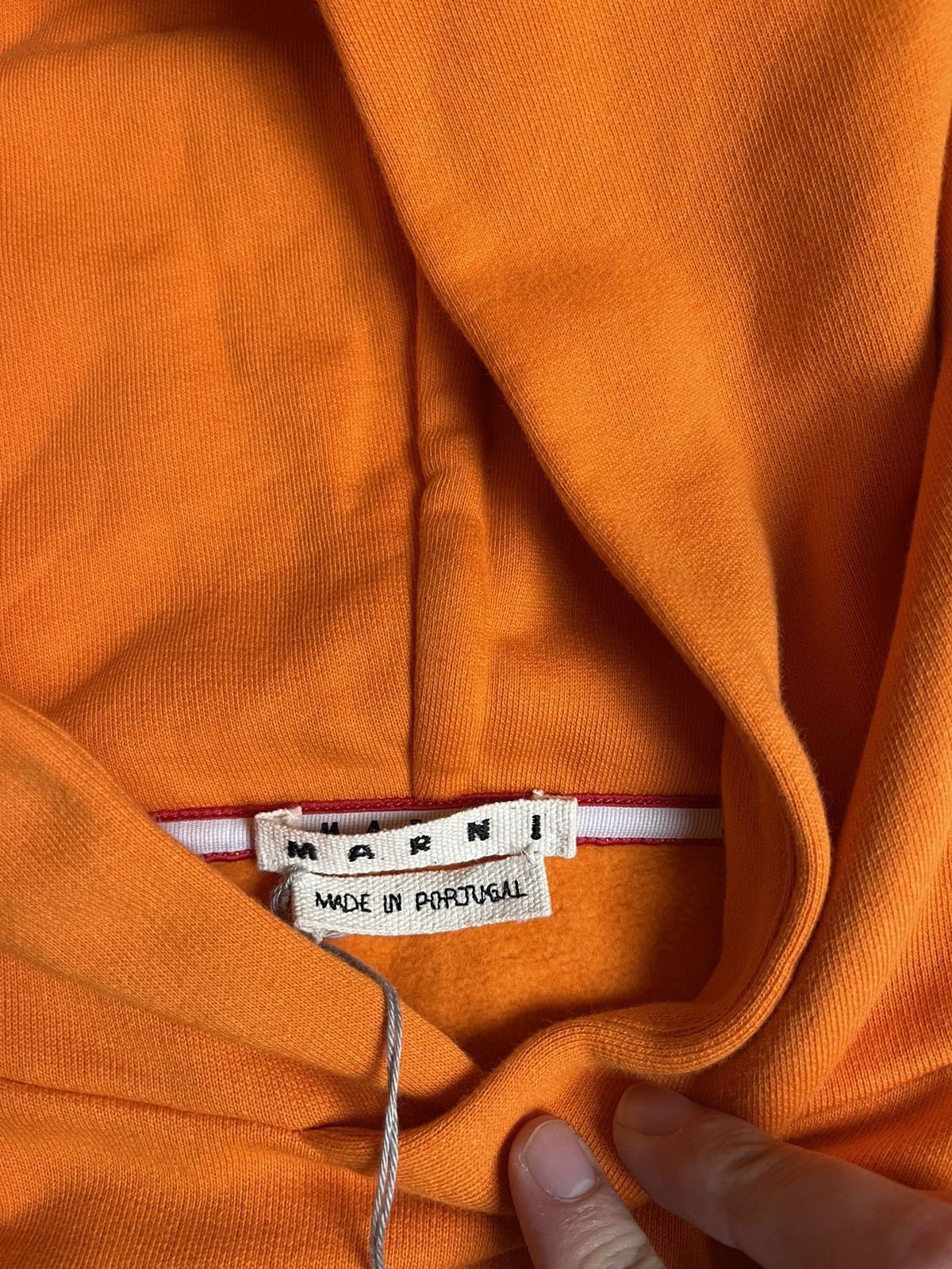 Marni Marni Vibrating Flower Sweatshirt Hoodie Orange Black SS22 Size US L / EU 52-54 / 3 - 6 Thumbnail