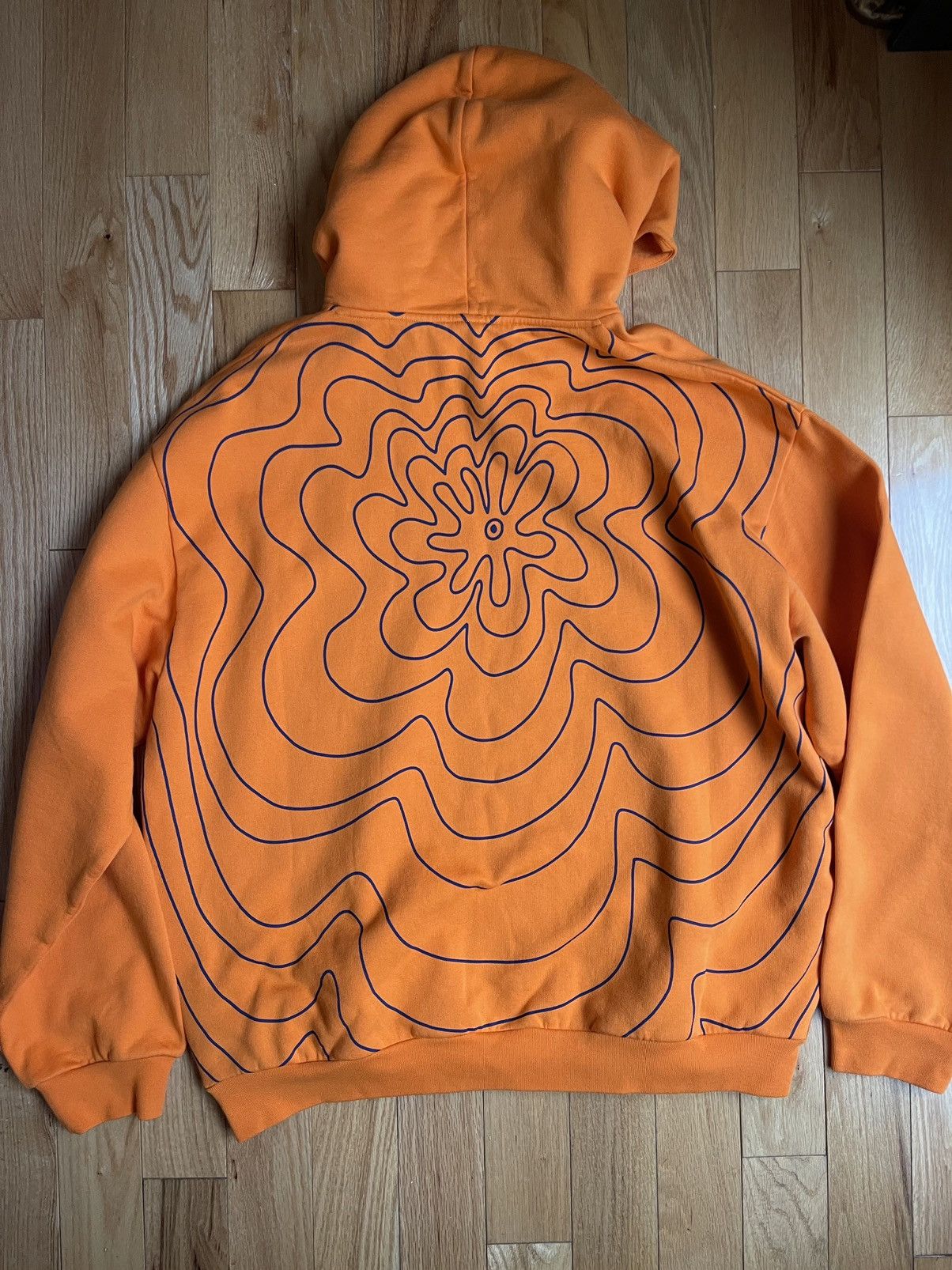 Marni Marni Vibrating Flower Sweatshirt Hoodie Orange Black SS22 Size US L / EU 52-54 / 3 - 1 Thumbnail