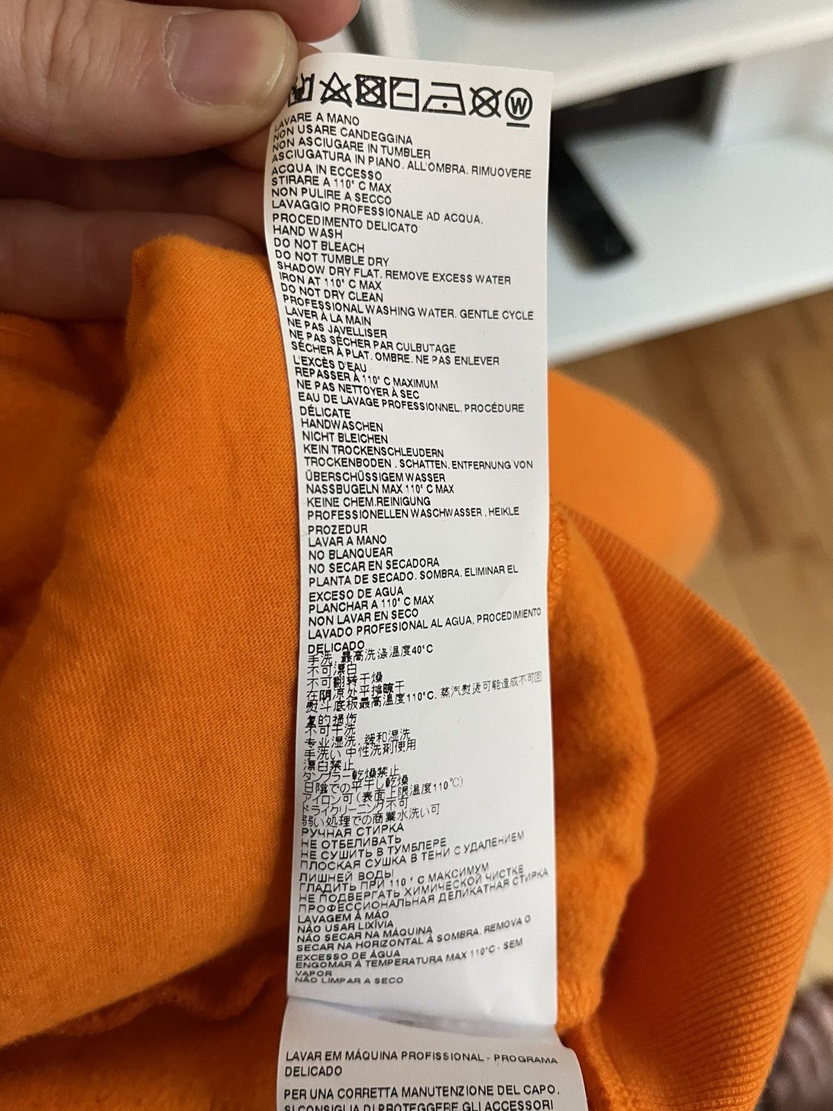 Marni Marni Vibrating Flower Sweatshirt Hoodie Orange Black SS22 Size US L / EU 52-54 / 3 - 9 Thumbnail
