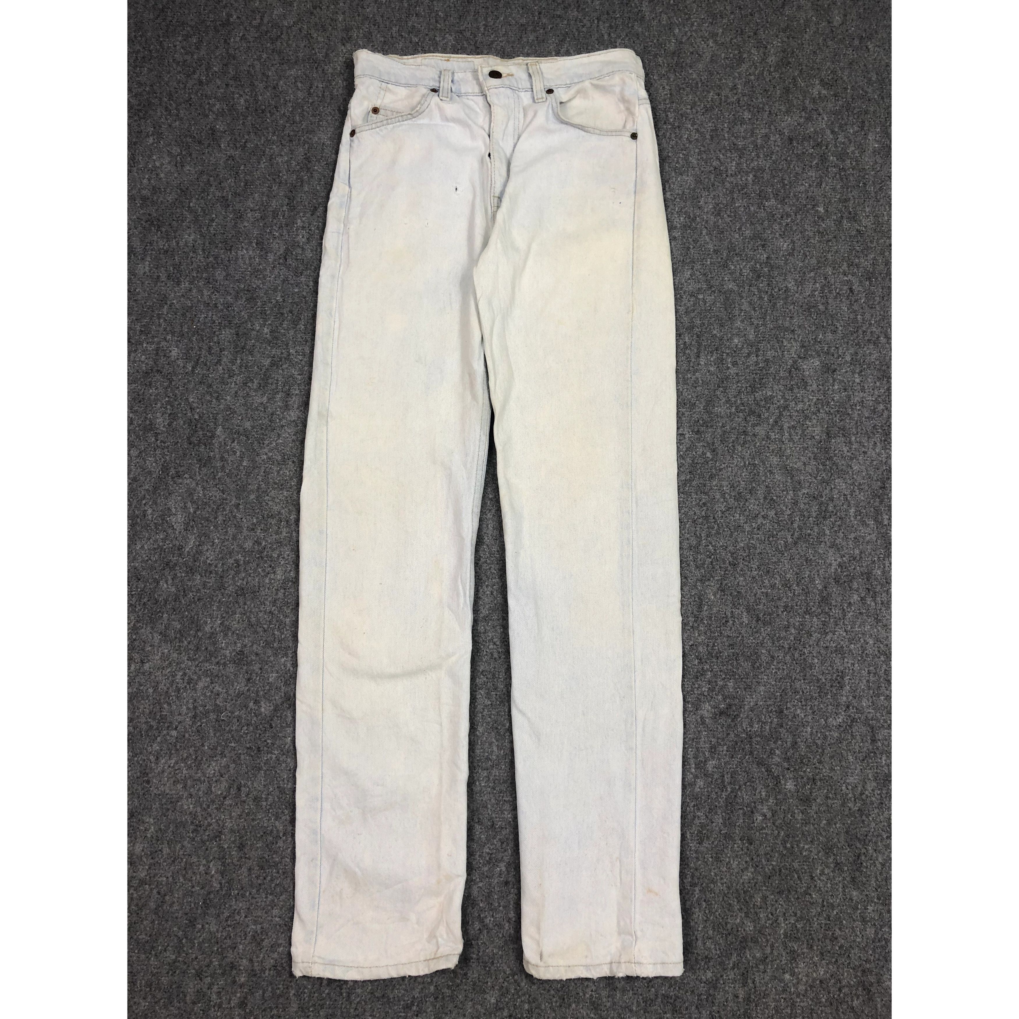 image of 90's Levis 505 Regular Fit Faded Denim in Blue Denim, Men's (Size 28)