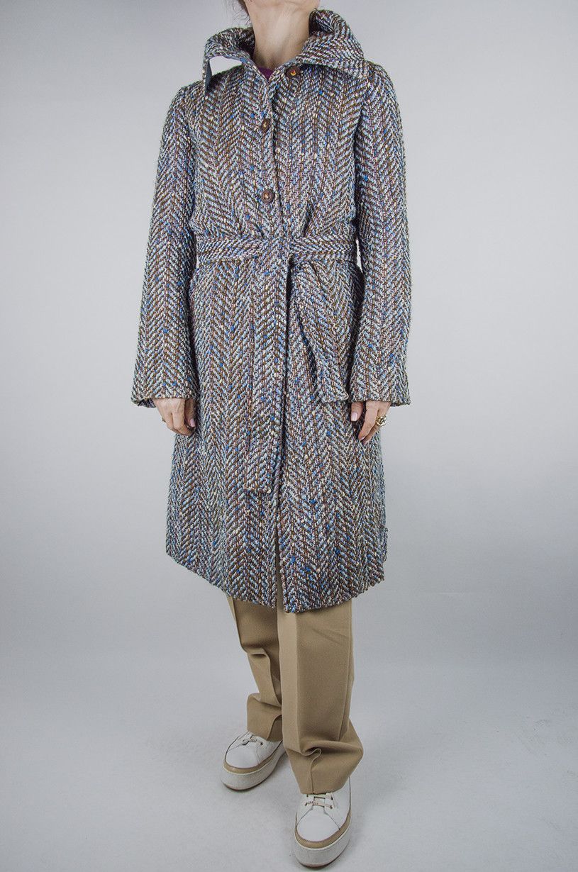 Missoni MISSONI Multicolor Single Breasted Knit Coat Size M / US 6-8 / IT 42-44 - 2 Thumbnail