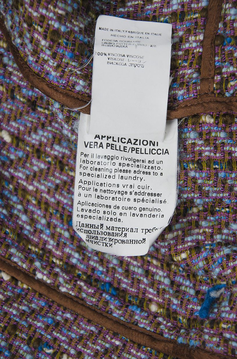 Missoni MISSONI Multicolor Single Breasted Knit Coat Size M / US 6-8 / IT 42-44 - 12 Thumbnail