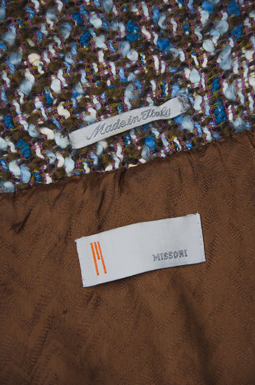 Missoni MISSONI Multicolor Single Breasted Knit Coat Size M / US 6-8 / IT 42-44 - 6 Thumbnail