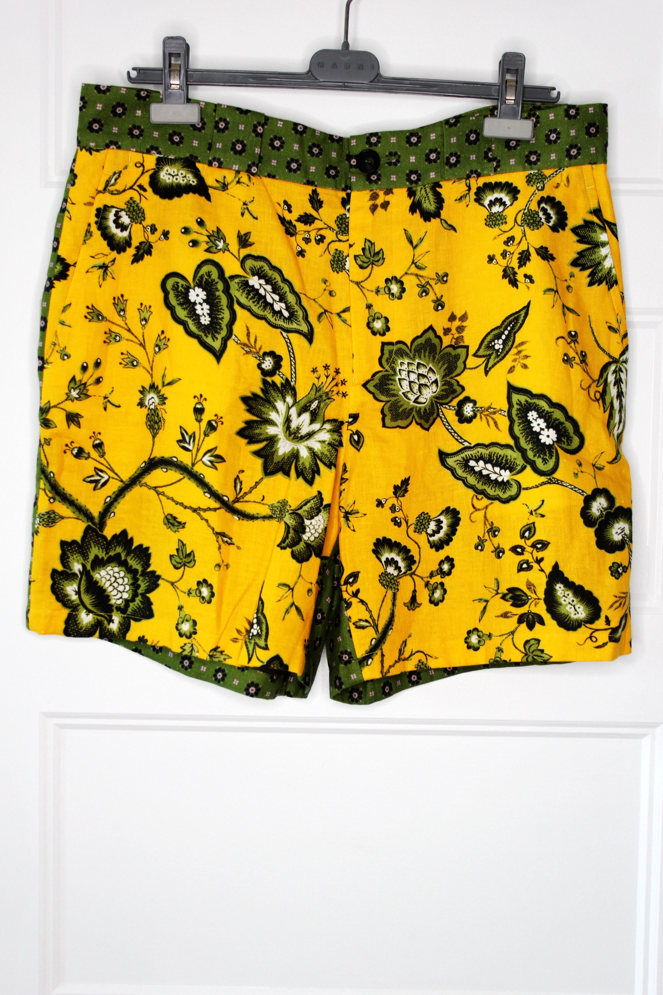 Erdem BNWT SS23 ERDEM LUCAS PATCHWORK PAISLEY LINEN SHORTS 50 Size US 34 / EU 50 - 2 Thumbnail